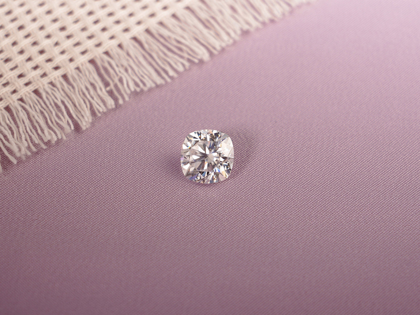 CausYou Loose Stone Cushion Cut Moissanite Loose Stone, D Color VVS1 Clarity Gemstone for Jewelry Making