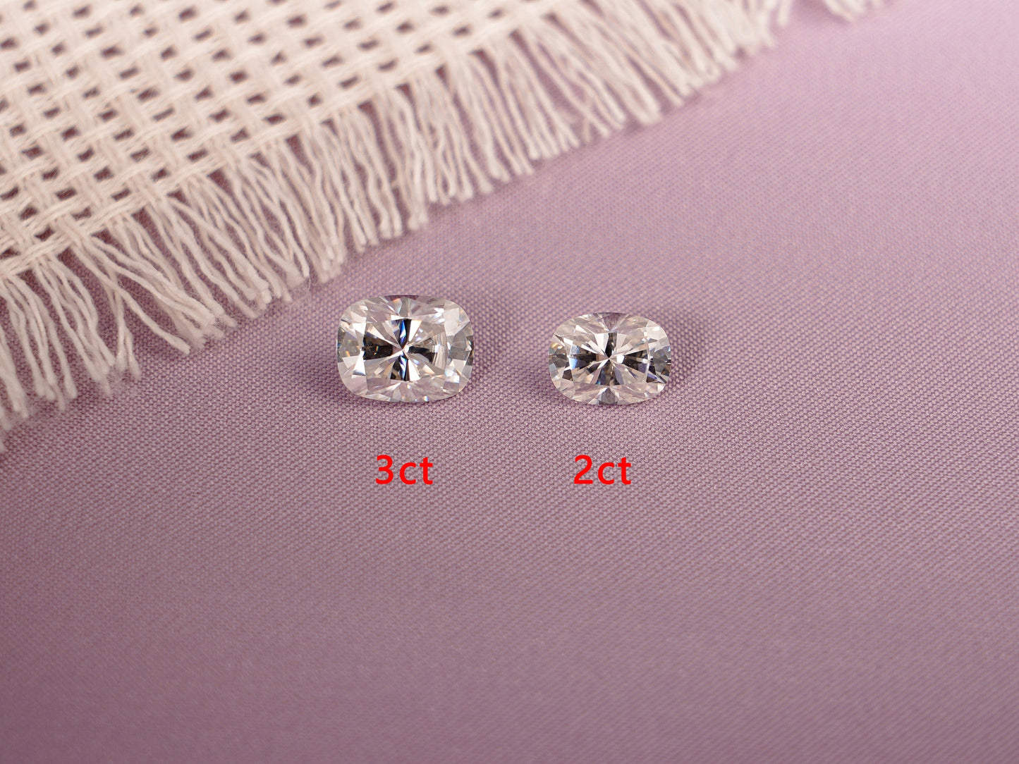 CausYou Loose Stone Elongated Cushion Cut Moissanite Loose Stone, D Color VVS1 Clarity Gemstone for Jewelry Making