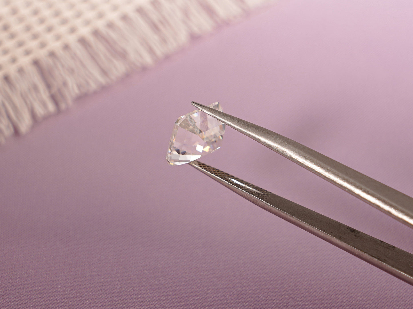 CausYou Loose Stone Emerald Cut Moissanite Loose Stone, D Color VVS1 Clarity for Jewelry Making