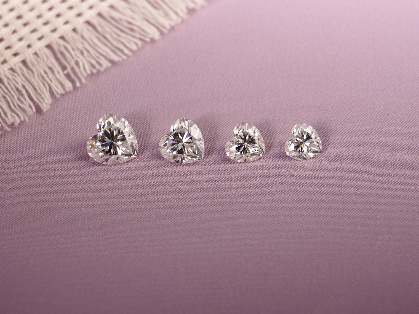 CausYou Loose Stone Heart Cut Moissanite Loose Stone, D Color VVS1 Clarity Gemstone for Jewelry Making