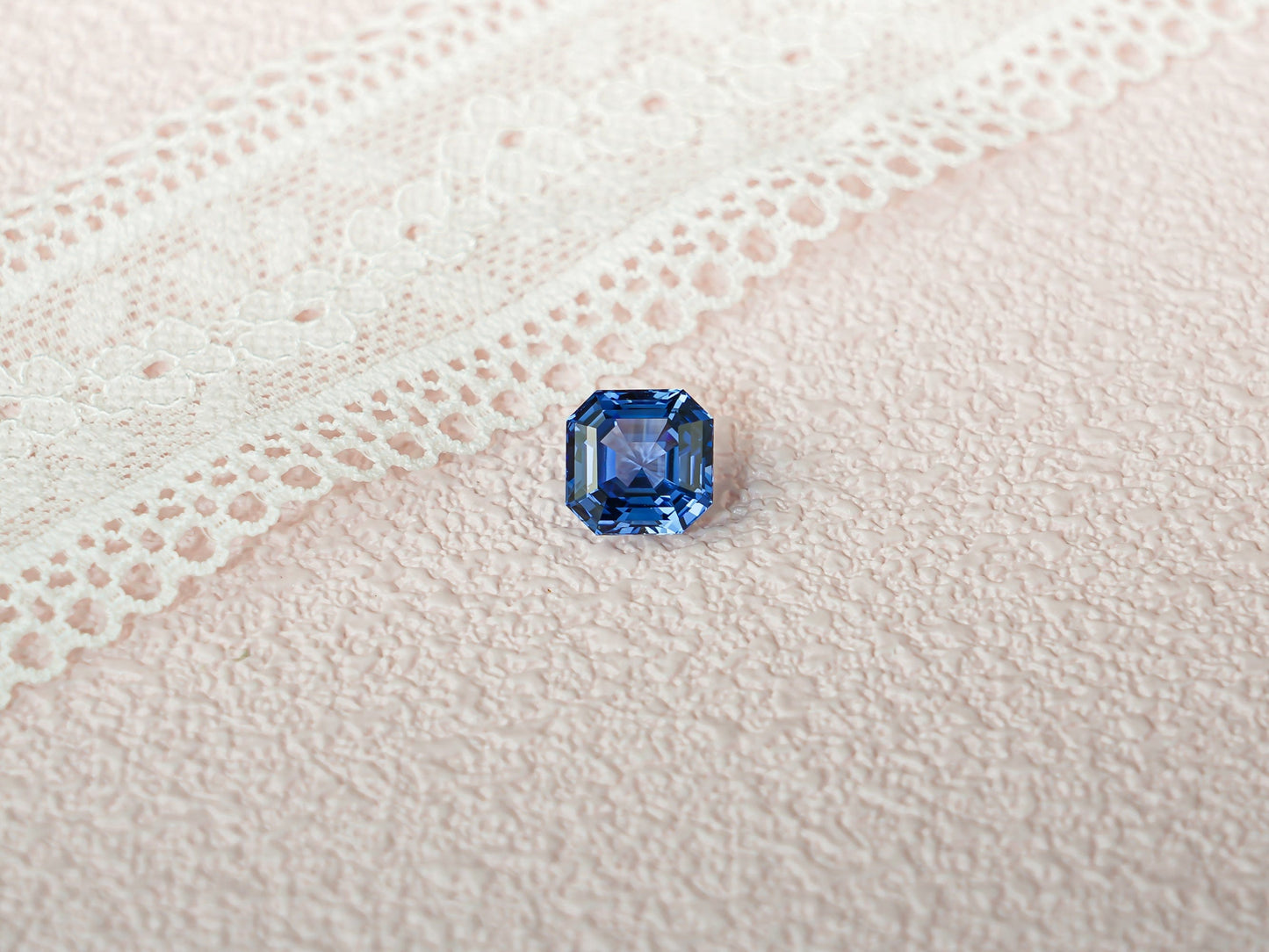 CausYou Loose Stone Lab Grown Asscher Cut AAA Flawless Sapphire Loose Stone for Jewelry Making