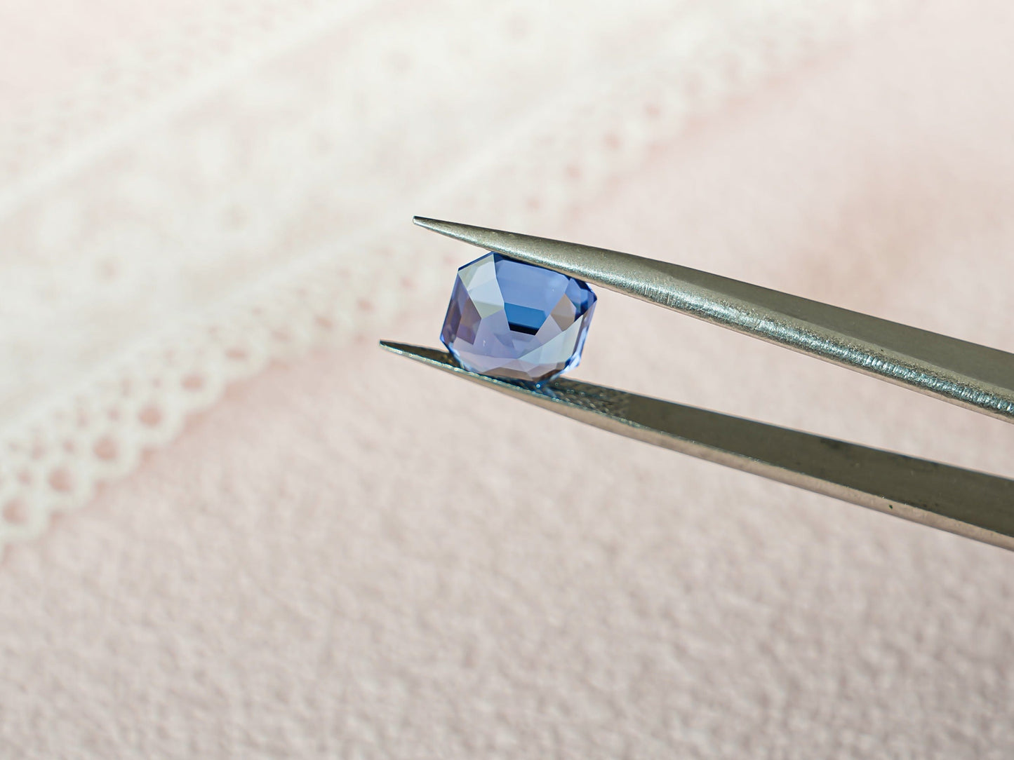 CausYou Loose Stone Lab Grown Asscher Cut AAA Flawless Sapphire Loose Stone for Jewelry Making