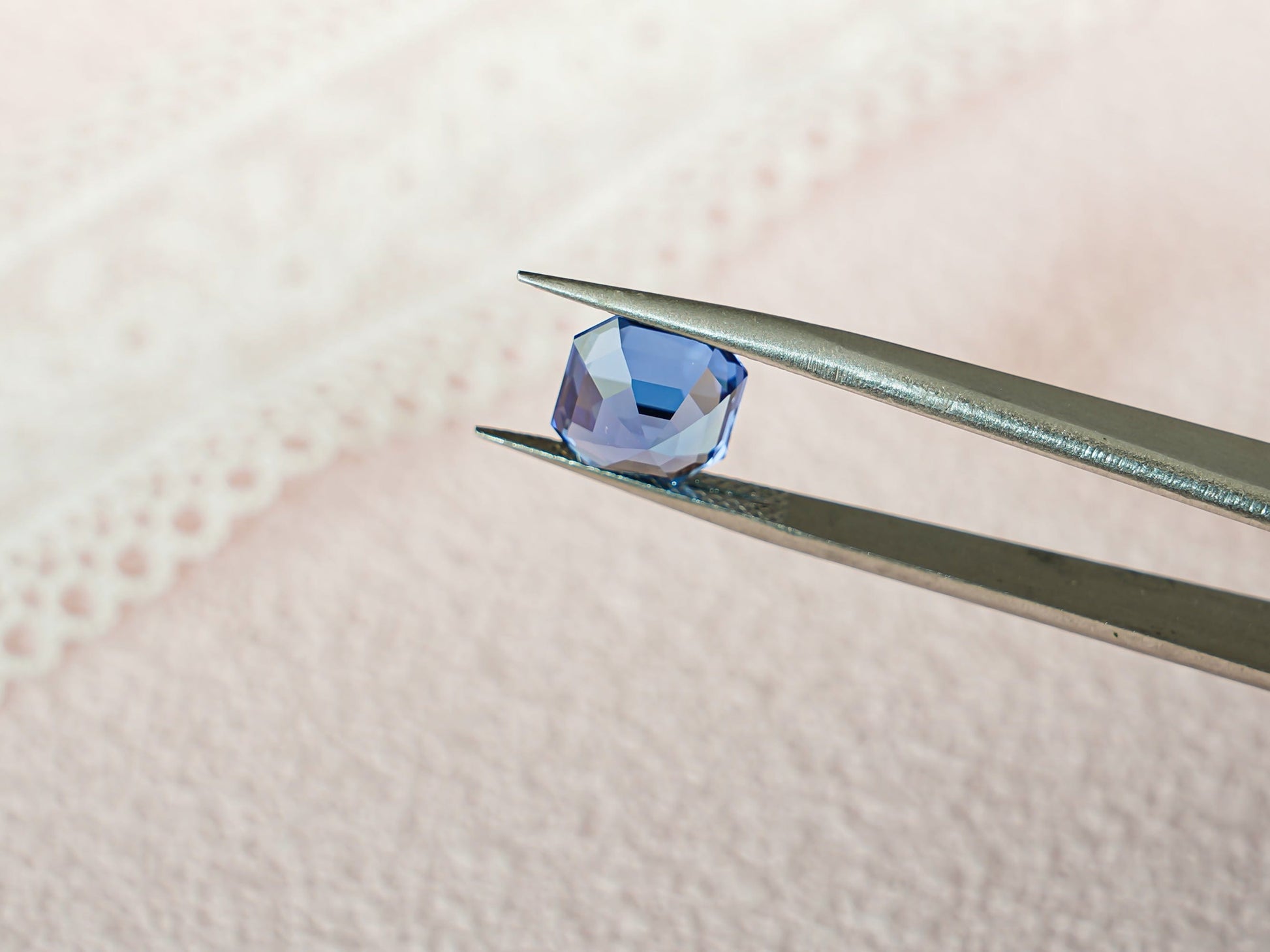 CausYou Loose Stone Lab Grown Asscher Cut AAA Flawless Sapphire Loose Stone for Jewelry Making