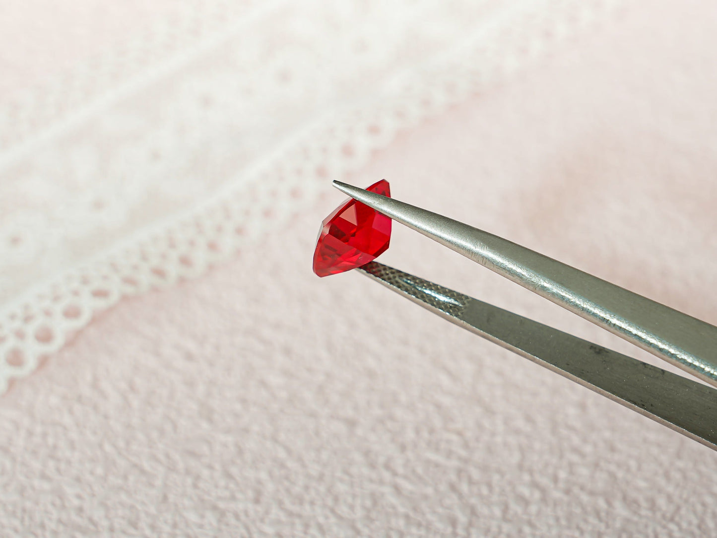 CausYou Loose Stone Lab Grown Elongated Cushion Cut Ruby Loose Stone for Jewelry Making