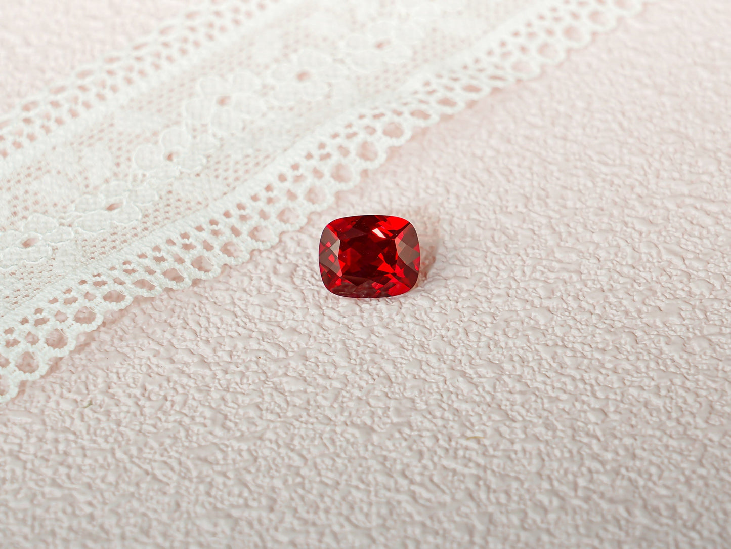 CausYou Loose Stone Lab Grown Elongated Cushion Cut Ruby Loose Stone for Jewelry Making