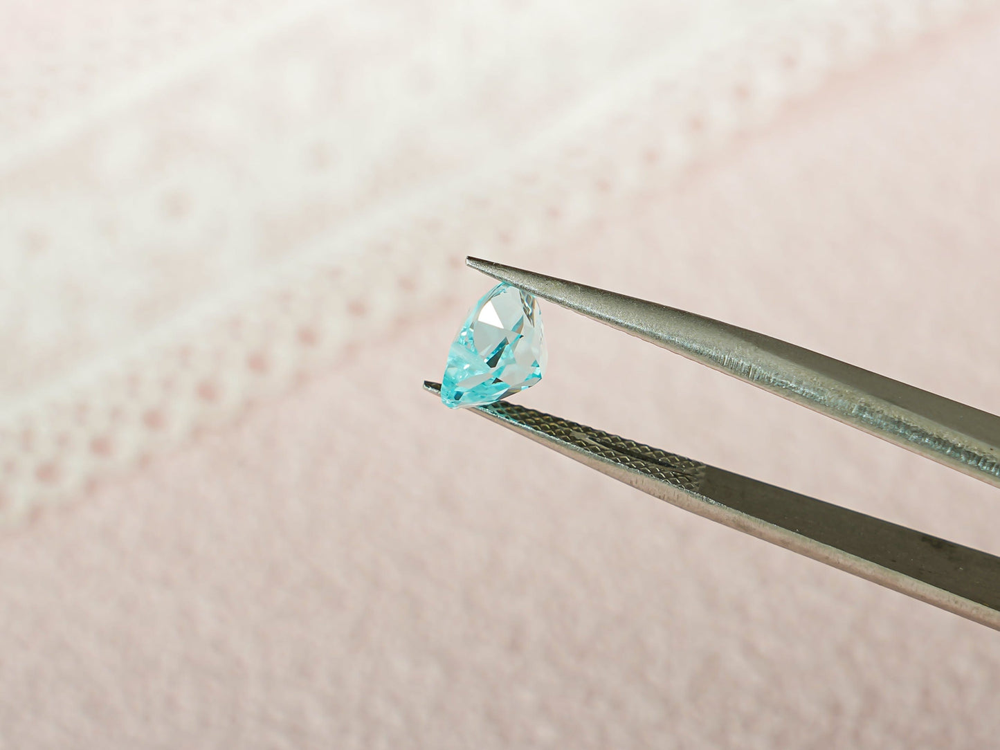 CausYou Loose Stone Lab Grown Heart Cut Light Blue Sapphire for Jewelry Making