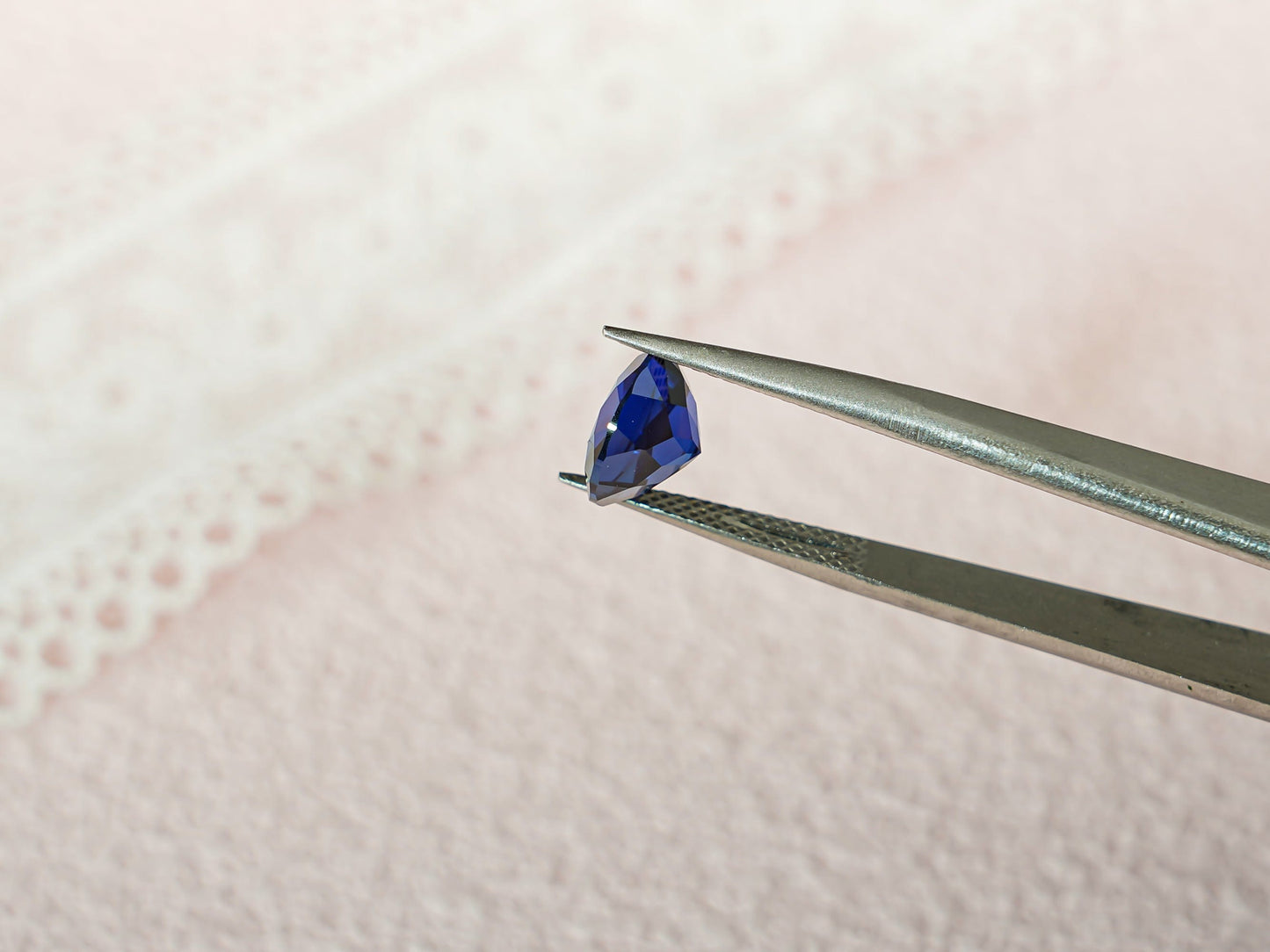 CausYou Loose Stone Lab Grown Round Cut Sapphire Loose Stone for Jewelry Making