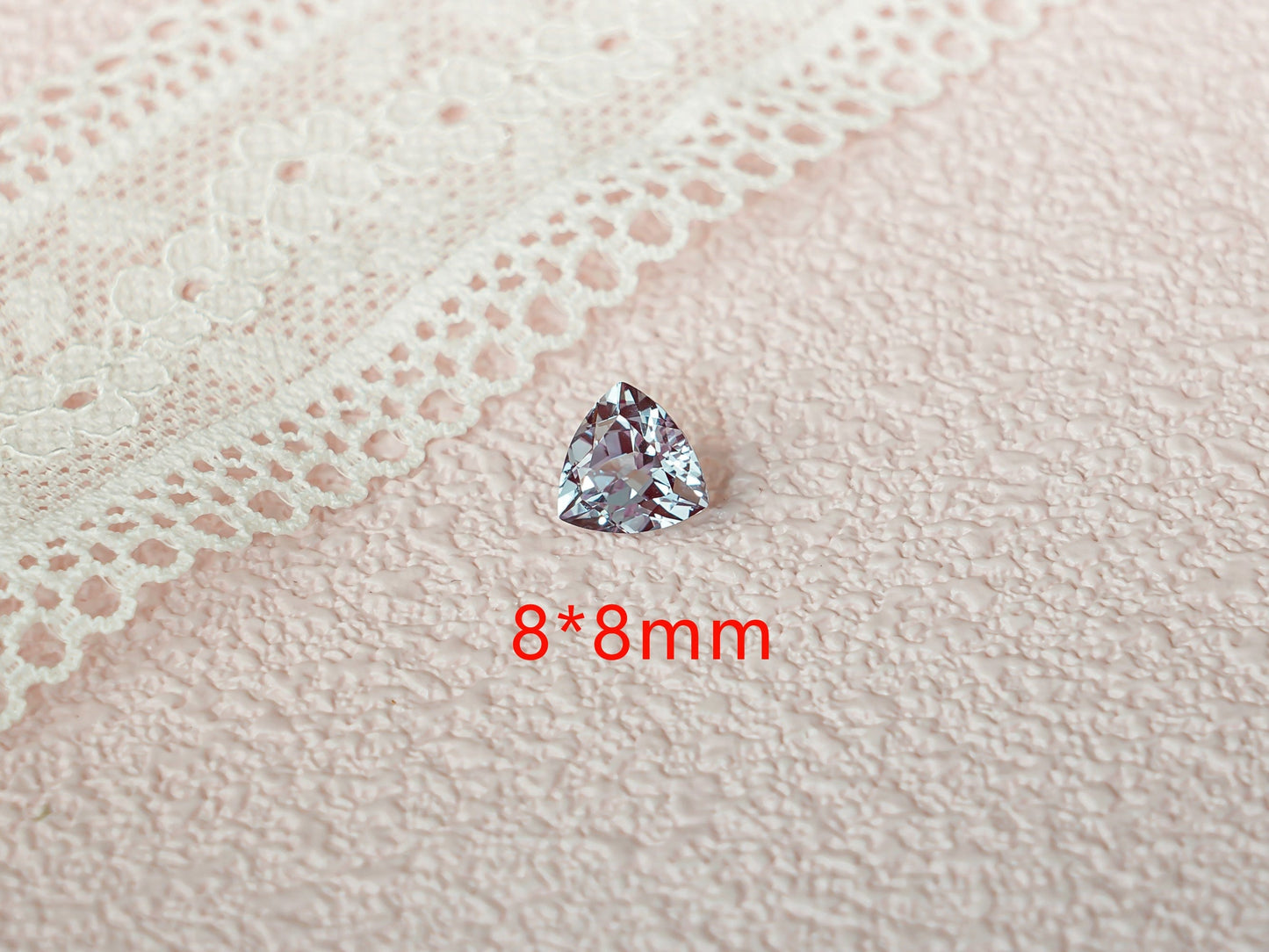 CausYou Loose Stone Lab Grown Trillion Cut Alexandrite Loose Stone for Jewelry Making