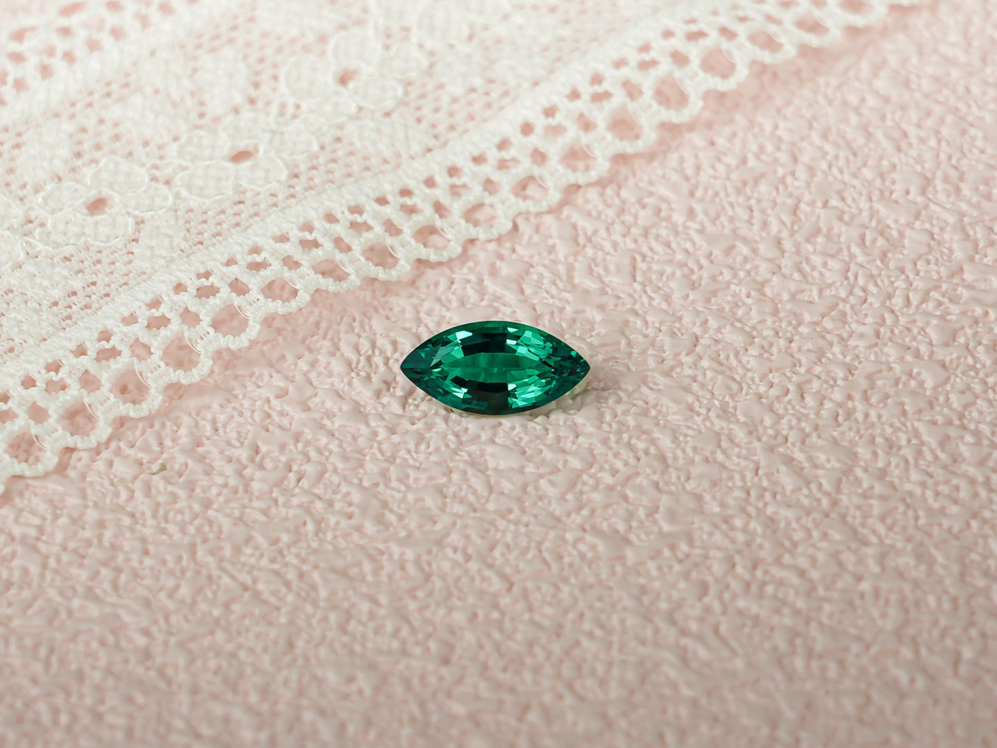 CausYou Loose Stone Marquise Cut Lab Grown Emerald Loose Stone for Jewelry Making