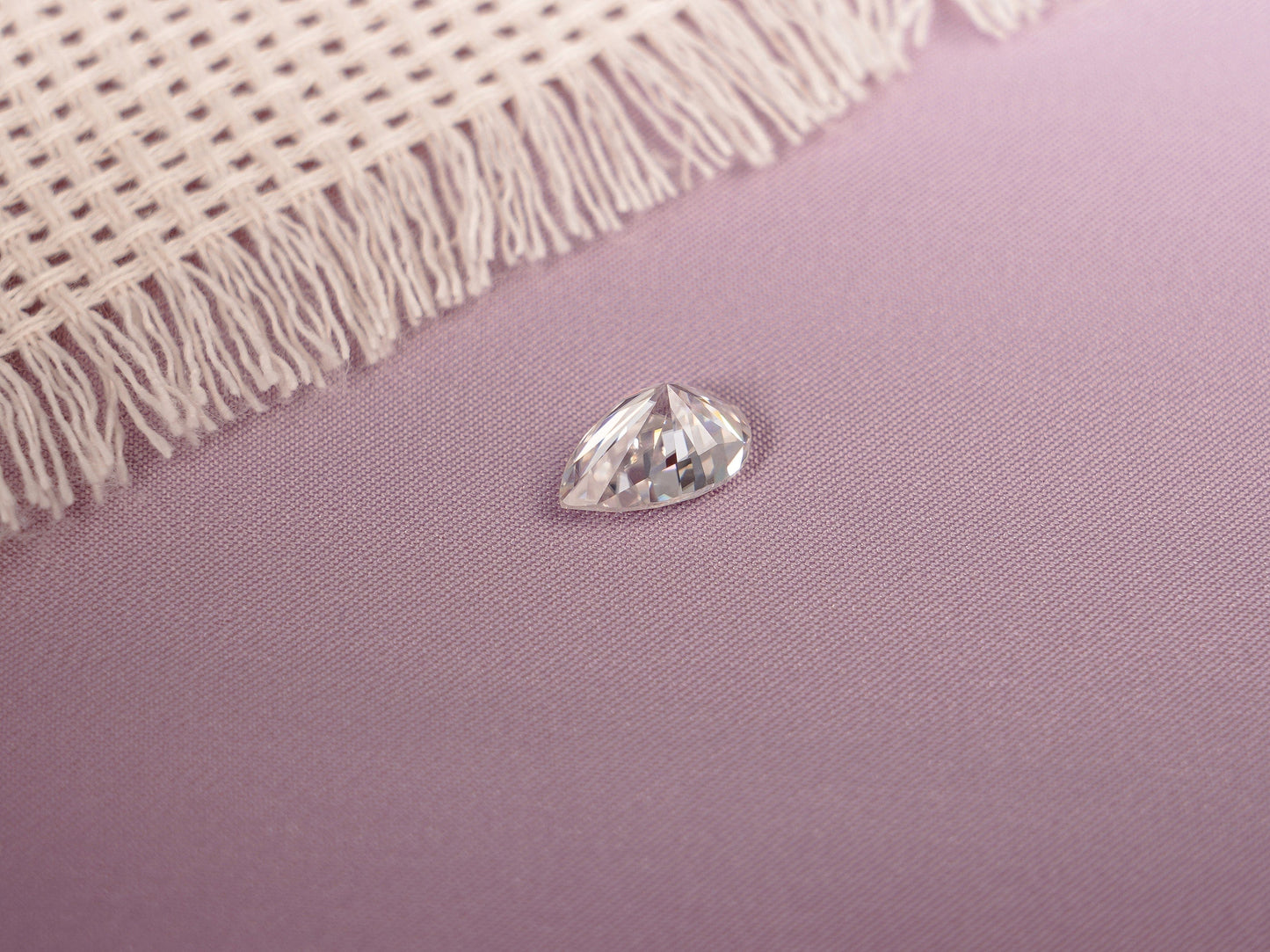 CausYou Loose Stone Pear Cut Moissanite Loose Stone, D Color VVS1 Clarity Gemstone for Jewelry Making