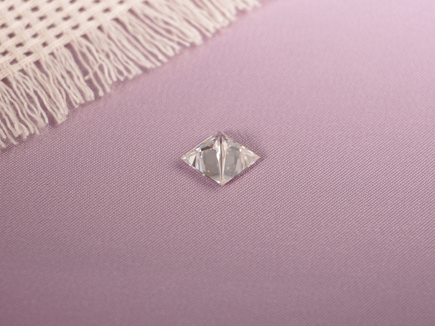 CausYou Loose Stone Princess Cut Moissanite Loose Stone, D Color VVS1 Clarity Gemstone for Jewelry Making