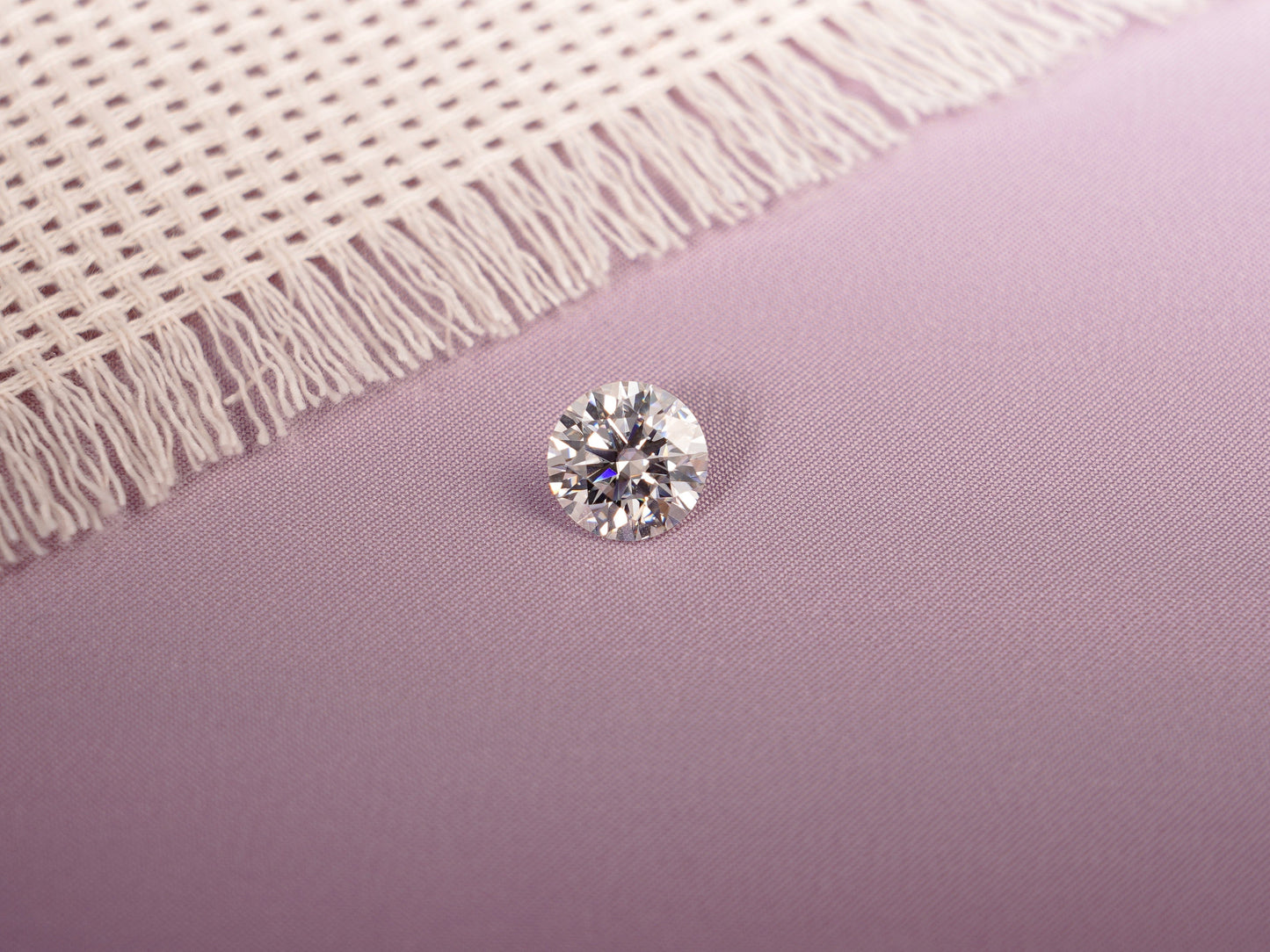 CausYou Loose Stone Round Cut Moissanite Loose Stone, D Color VVS1 Clarity Gemstone for Jewelry Making
