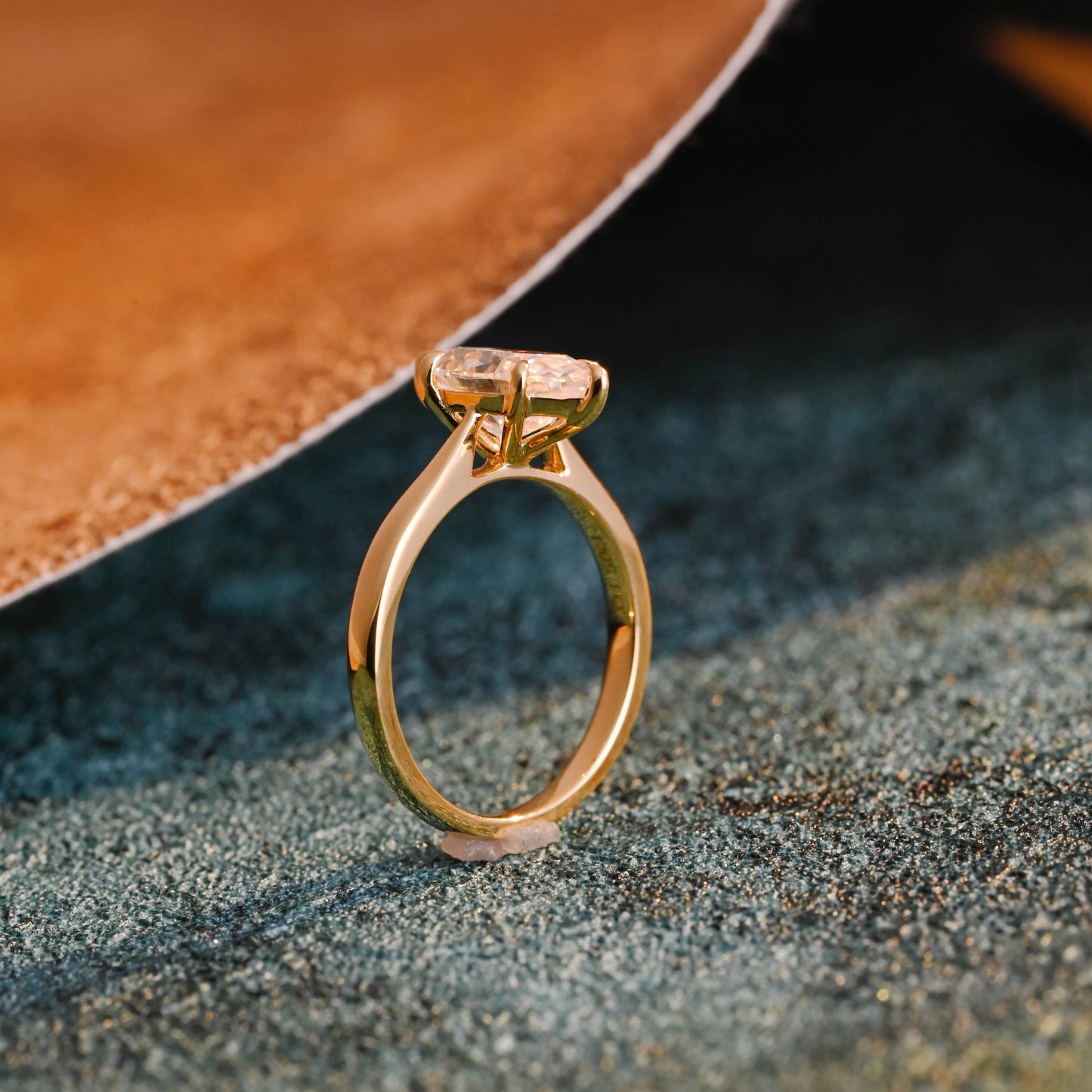 CausYou marquise cut diamond engagement ring CausYou Solid Gold D/VS1 Marquise Cut Lab Grown Diamond Ring, Solitaire Bridal Engagement Ring