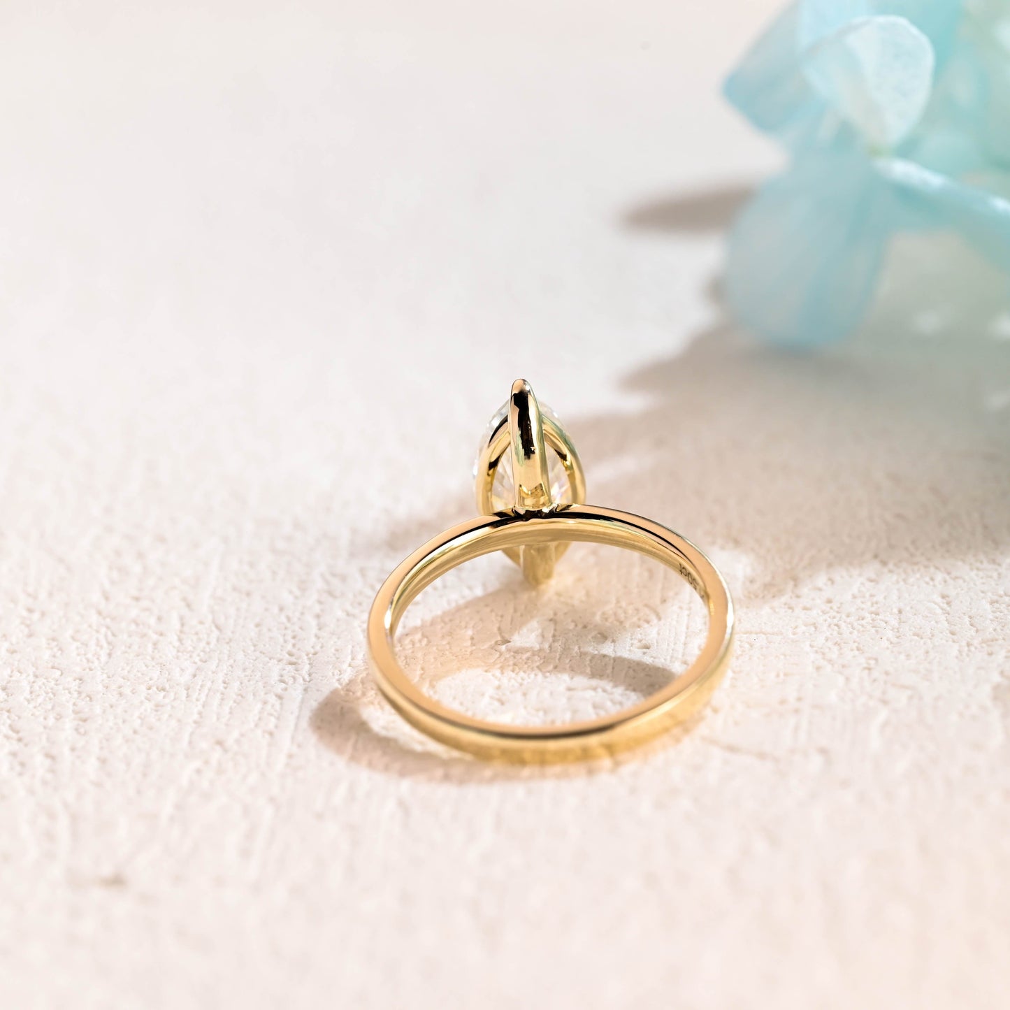 CausYou Marquise cut moissanite engagement ring CausYou Solid Gold Marquise Cut Moissanite Engagement Ring, Promise Ring, Proposal Ring, Gift for Woman, Wife