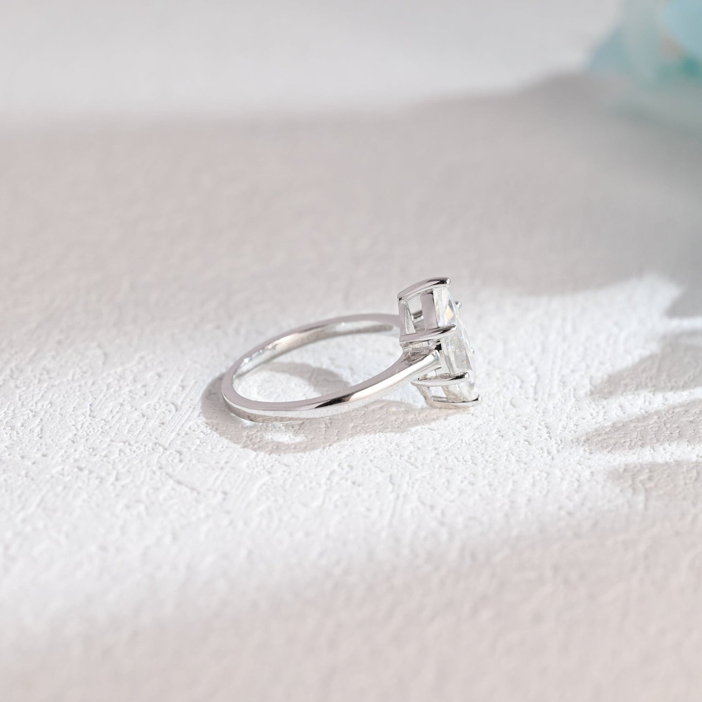 CausYou Marquise cut moissanite engagement ring CausYou Solid Gold Marquise Cut Moissanite Engagement Ring, Promise Ring, Proposal Ring, Gift for Woman, Wife