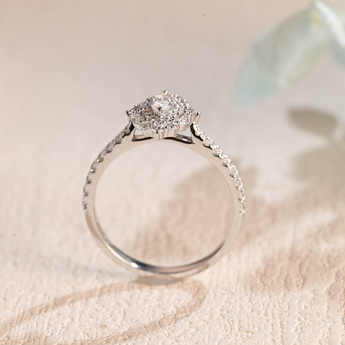 CausYou Marquise cut moissanite engagement ring CausYou Solid Gold Marquise Cut Moissanite Engagement Ring, Vintage Style Wedding Ring Promise Ring for Women Wife