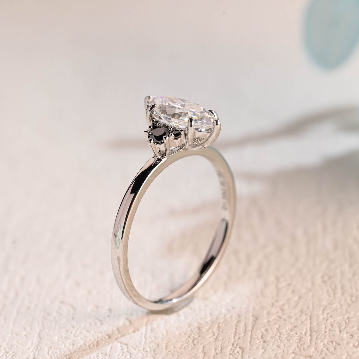 CausYou Marquise cut moissanite engagement ring Solid Gold Marquise Cut Moissanite Engagement Ring, Promise Ring, Proposal Ring, Gift for Woman, Wife