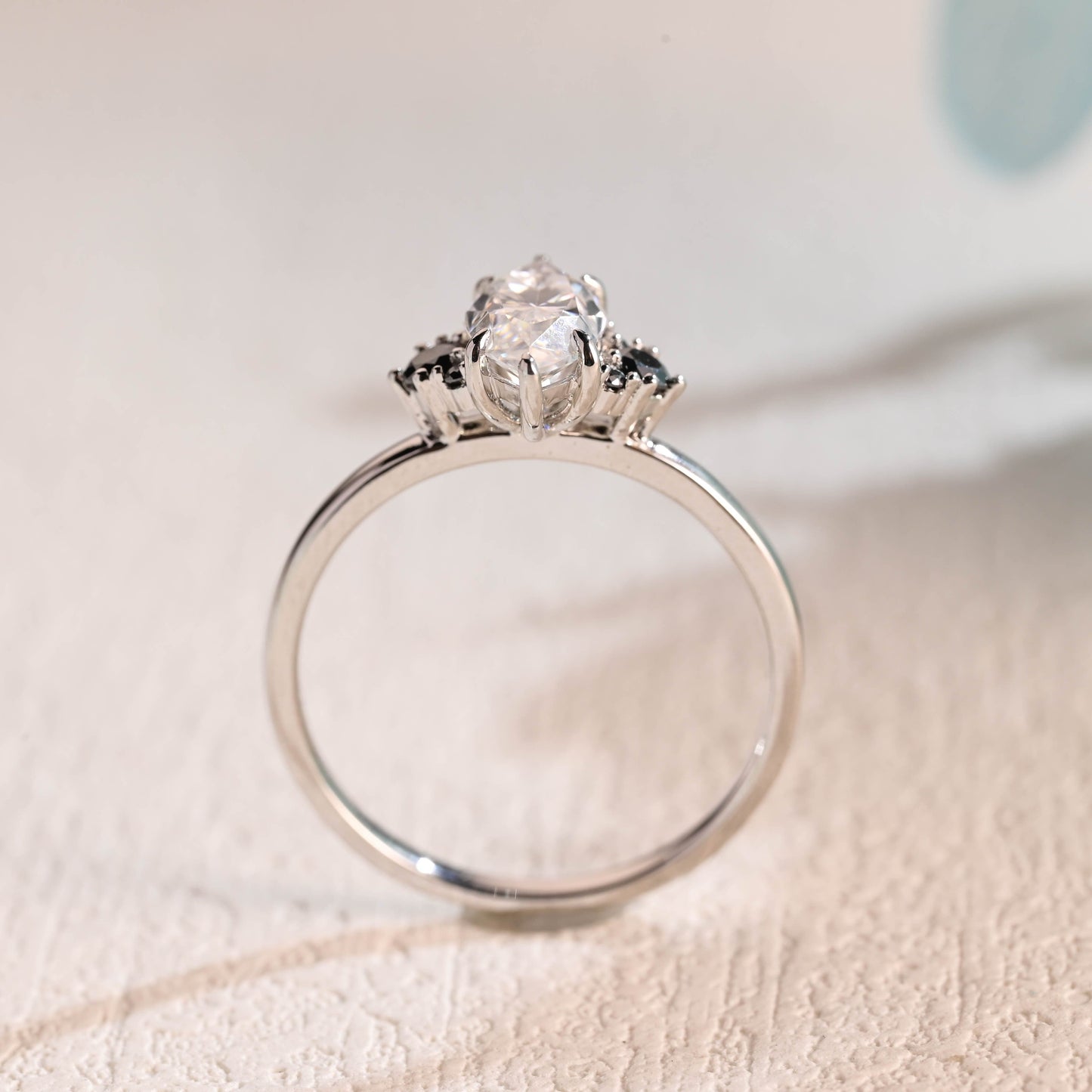 CausYou Marquise cut moissanite engagement ring Solid Gold Marquise Cut Moissanite Engagement Ring, Promise Ring, Proposal Ring, Gift for Woman, Wife