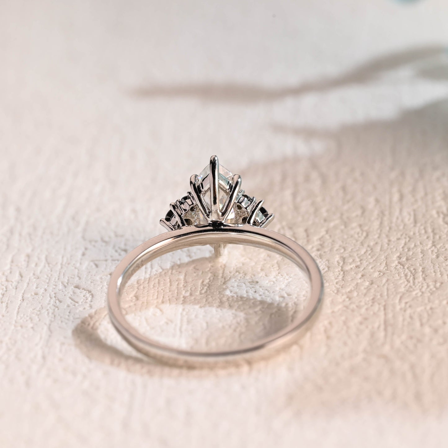 CausYou Marquise cut moissanite engagement ring Solid Gold Marquise Cut Moissanite Engagement Ring, Promise Ring, Proposal Ring, Gift for Woman, Wife