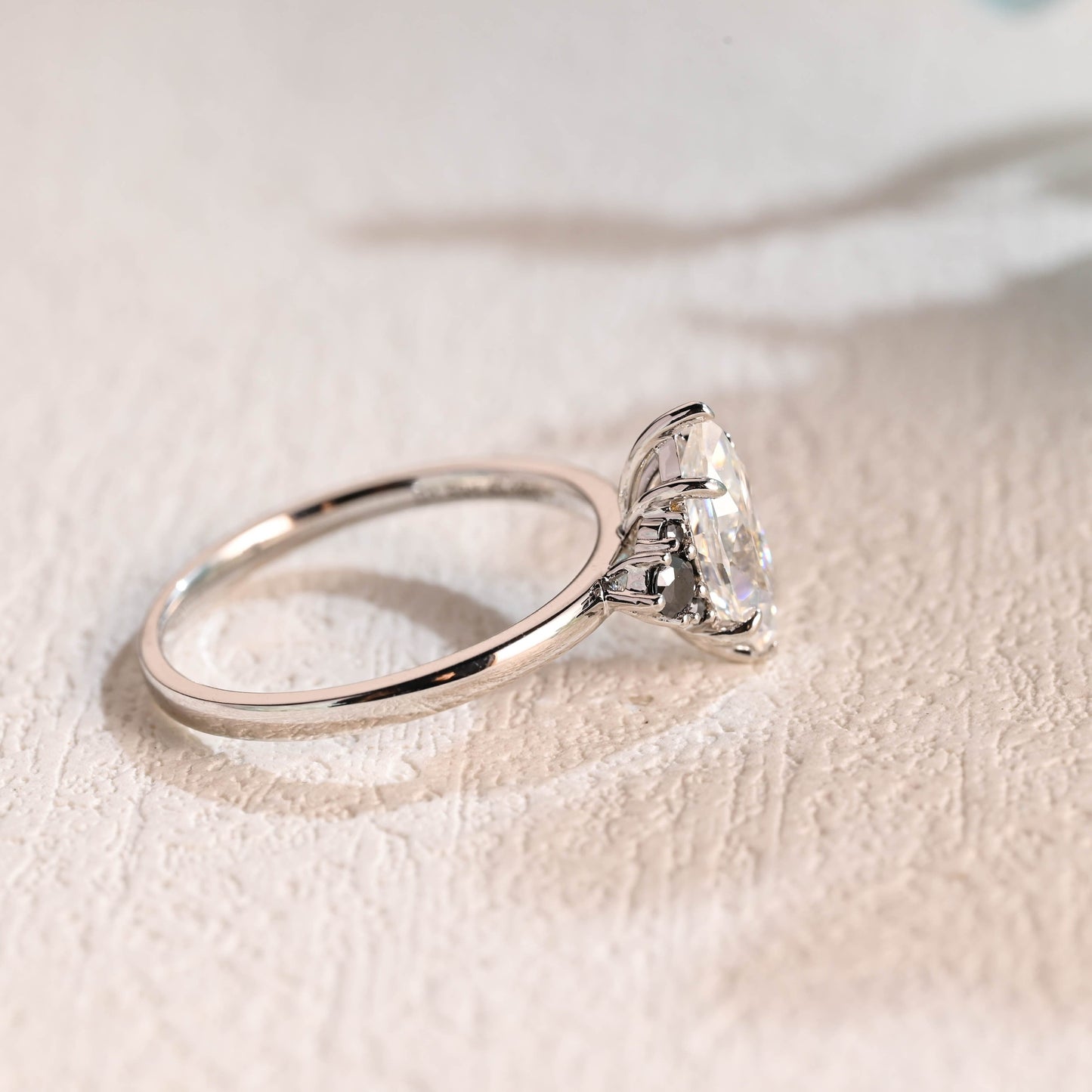 CausYou Marquise cut moissanite engagement ring Solid Gold Marquise Cut Moissanite Engagement Ring, Promise Ring, Proposal Ring, Gift for Woman, Wife