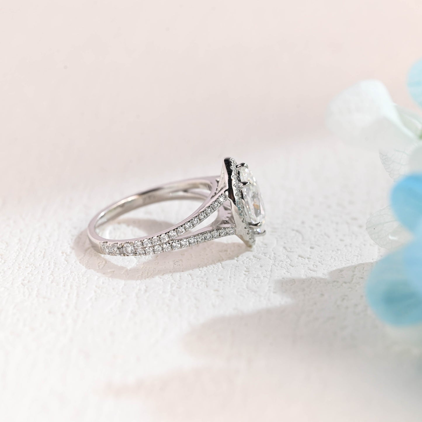CausYou Marquise cut moissanite engagement ring Solid Gold Marquise Cut Moissanite Engagement Ring, Promise Ring, Proposal Ring, Gift for Women Wife