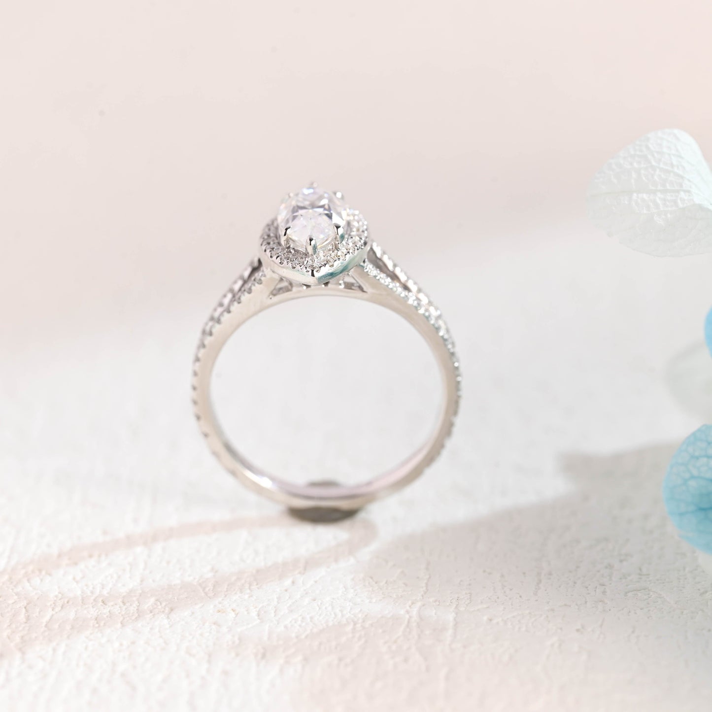 CausYou Marquise cut moissanite engagement ring Solid Gold Marquise Cut Moissanite Engagement Ring, Promise Ring, Proposal Ring, Gift for Women Wife