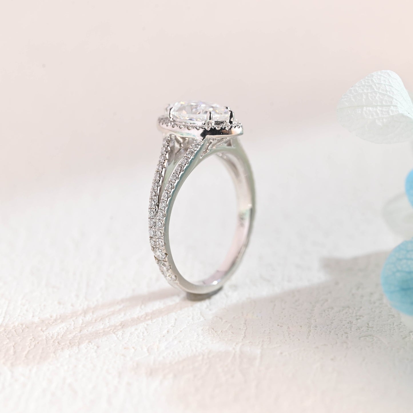 CausYou Marquise cut moissanite engagement ring Solid Gold Marquise Cut Moissanite Engagement Ring, Promise Ring, Proposal Ring, Gift for Women Wife