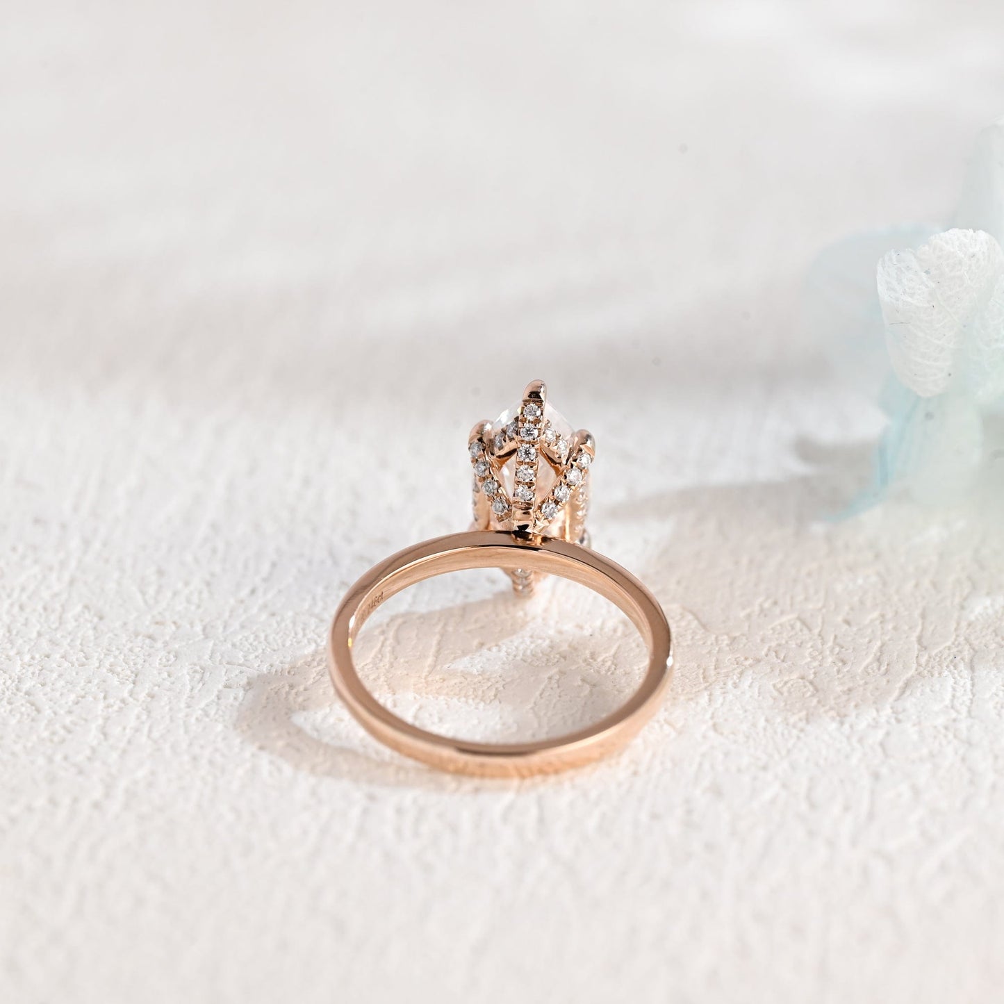 CausYou Marquise cut moissanite engagement ring Solid Gold Marquise Cut Moissanite Engagement Ring, Vintage Promise Ring, Proposal Ring, Gift for Woman, Wife
