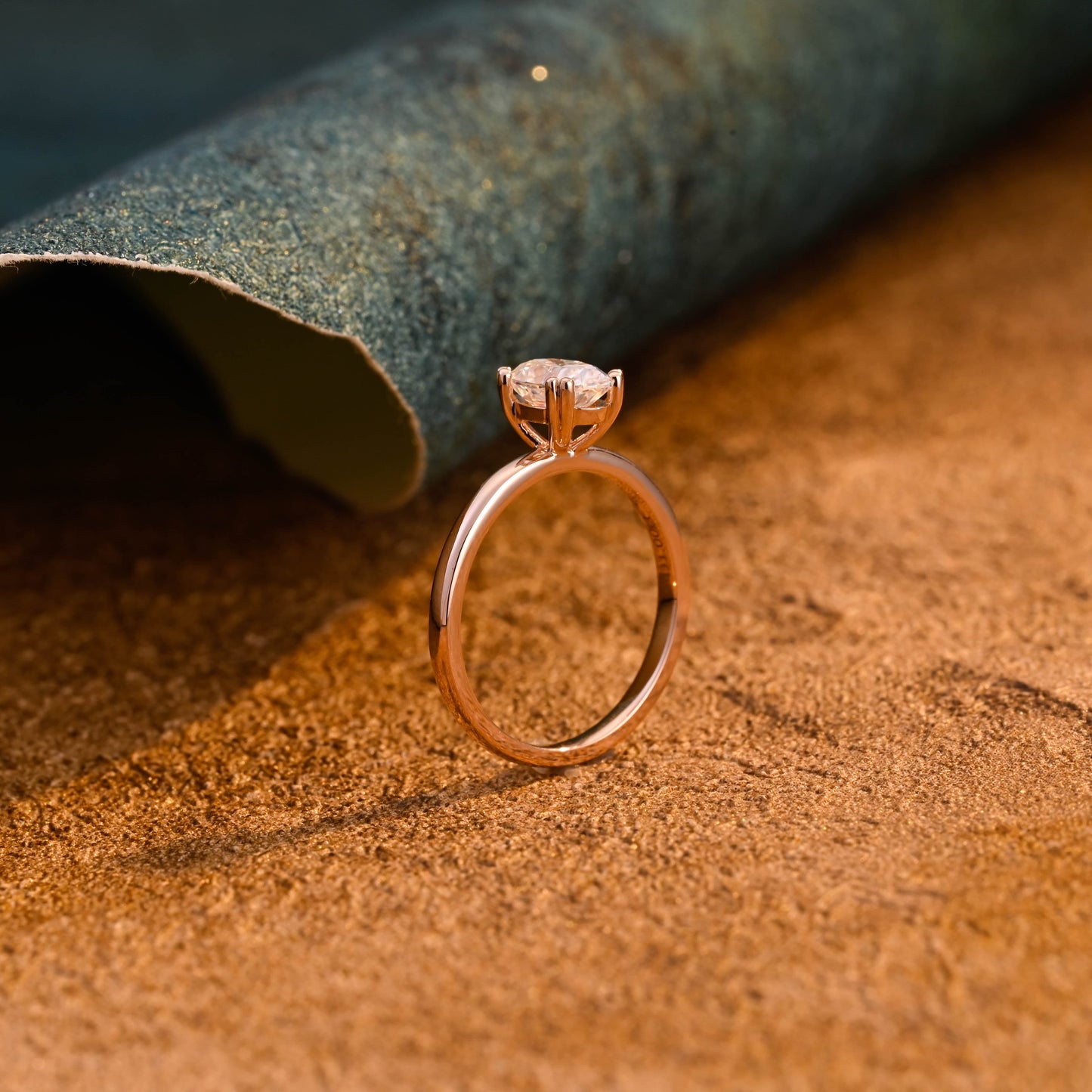 CausYou oval cut diamond engagement ring CausYou Solid Gold D/VS1 Oval Cut Lab Grown Diamond Engagement Ring, 8 Prongs Wedding Bridal Ring