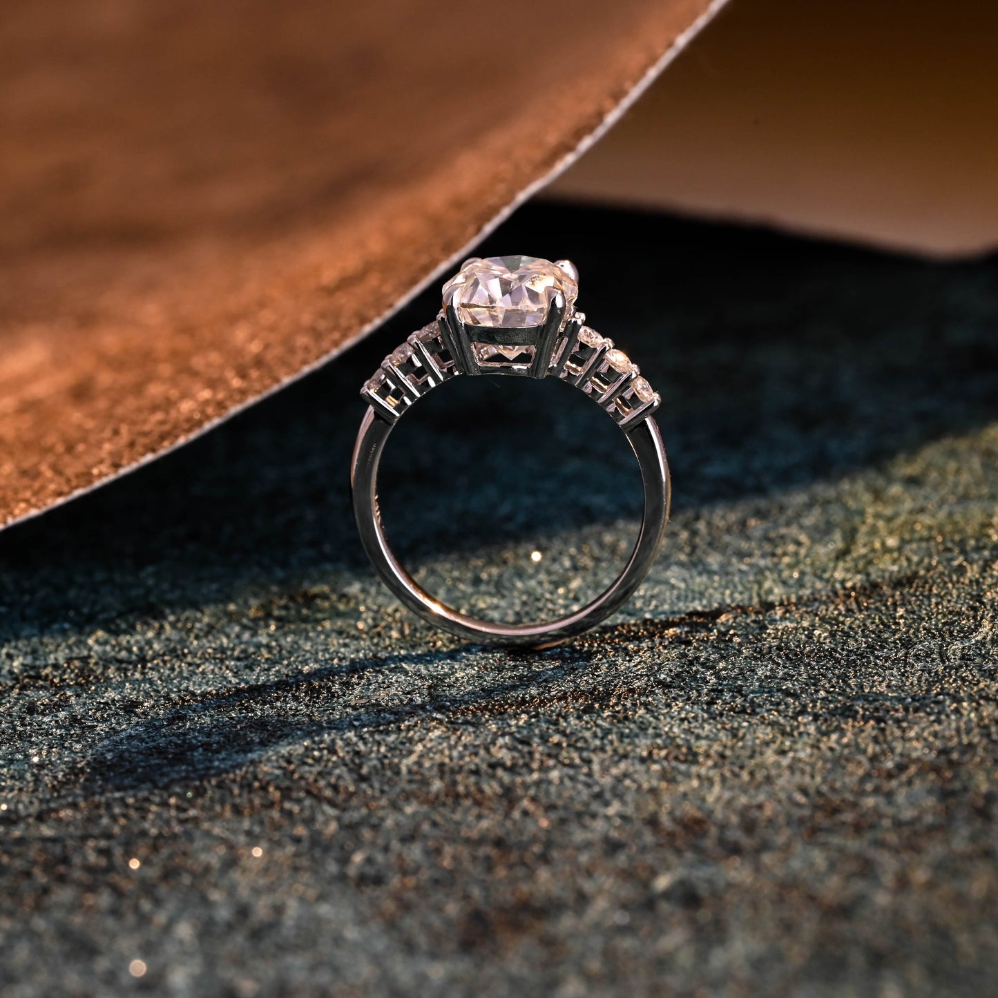 CausYou oval cut diamond engagement ring CausYou Solid Gold D/VS1 Oval Cut Lab Grown Diamond Engagement Ring, Wedding Bridal Promise Ring