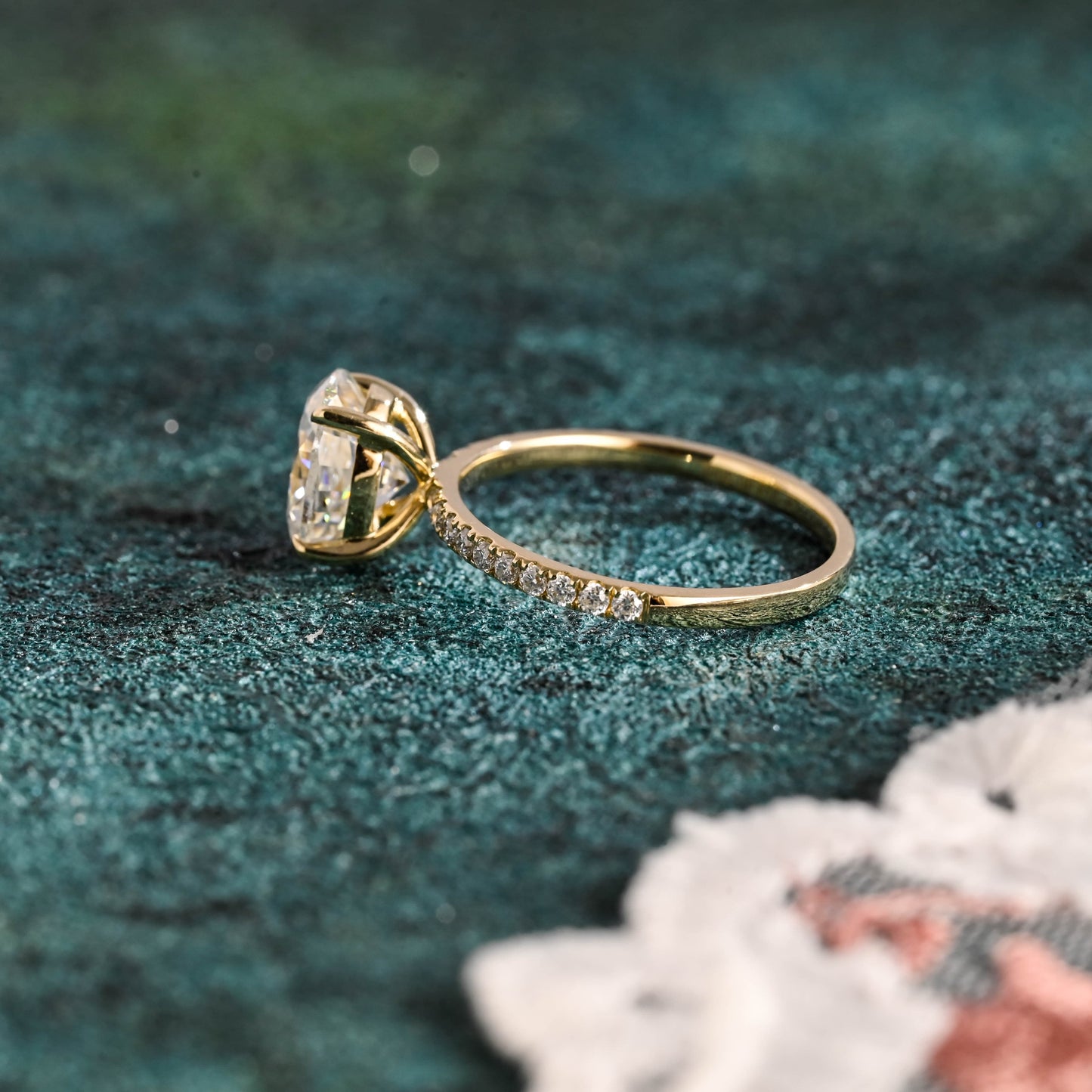 CausYou oval cut diamond engagement ring Solid Gold D/VS1 Oval Cut Lab Grown Diamond Engagement Ring, Promise Ring, Proposal Ring, Gift for Woman Wife