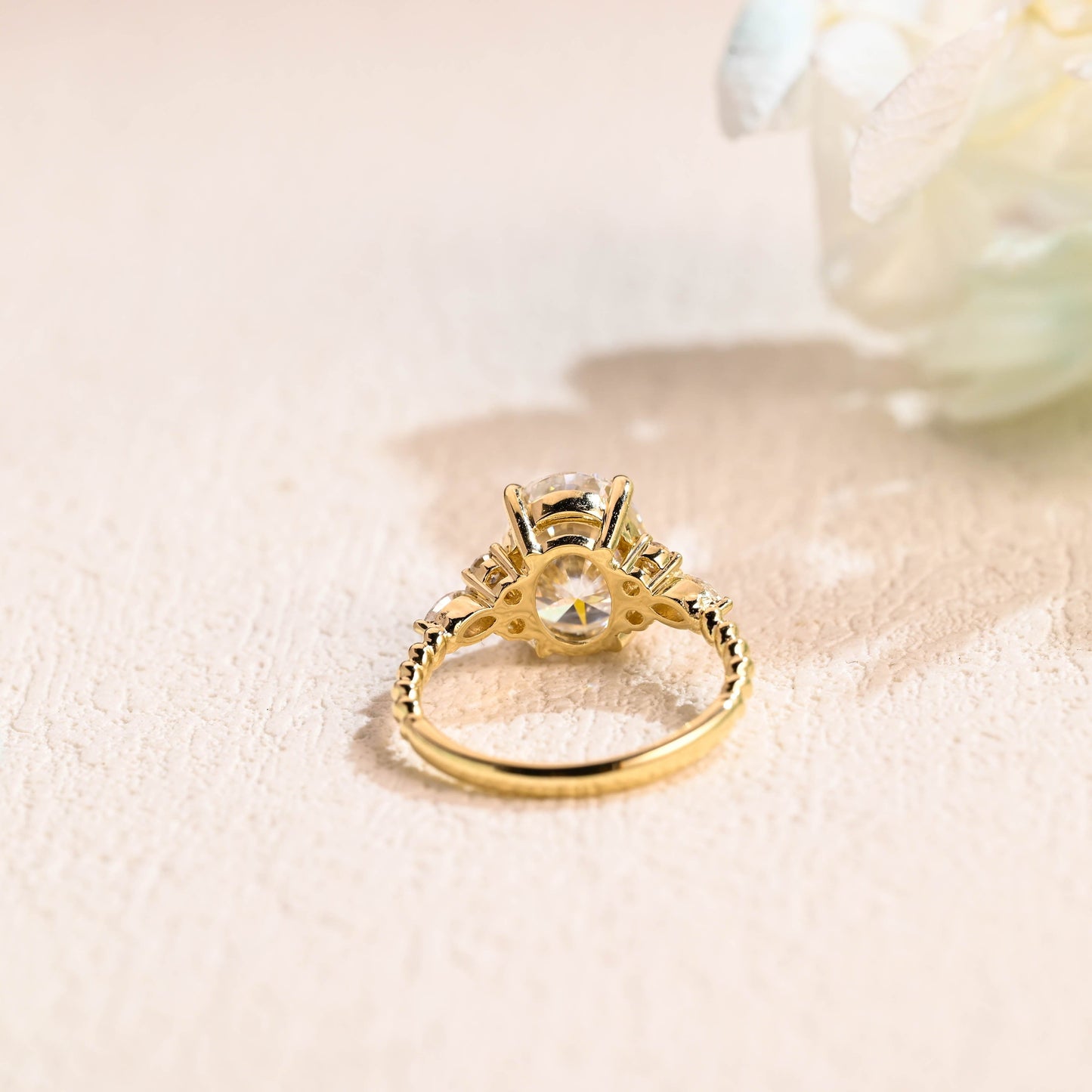 CausYou oval cut diamond engagement ring Solid Gold D/VS1 Oval Cut Lab Grown Diamond Engagement Ring, Promise Ring, Proposal Ring, Gift for Woman, Wife