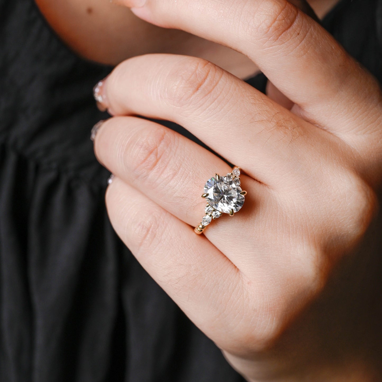CausYou oval cut diamond engagement ring Solid Gold D/VS1 Oval Cut Lab Grown Diamond Engagement Ring, Promise Ring, Proposal Ring, Gift for Woman, Wife