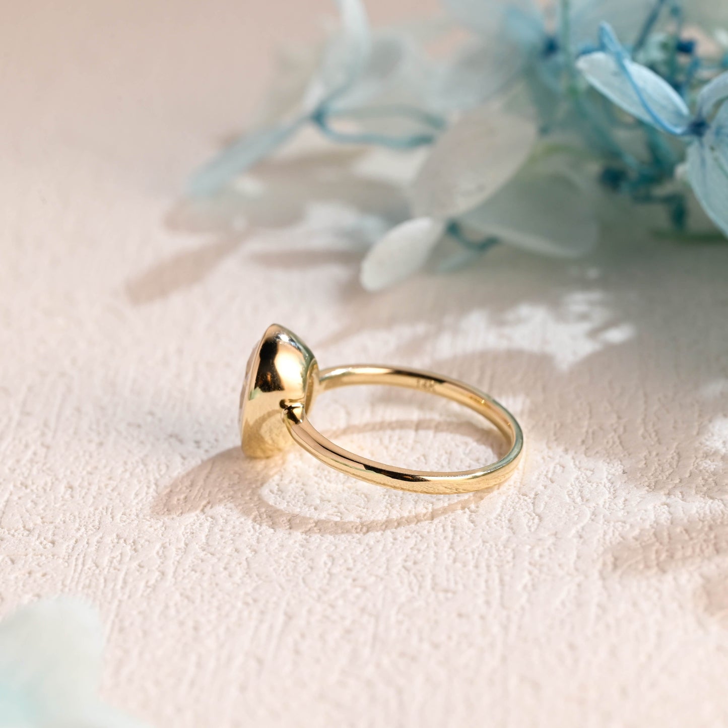 CausYou oval cut moissanite engagement ring CausYou Bezel Oval Cut Moissanite Engagement Ring, Crushed Ice Cut Promise Ring, Proposal Ring, Gift for Woman, Wife