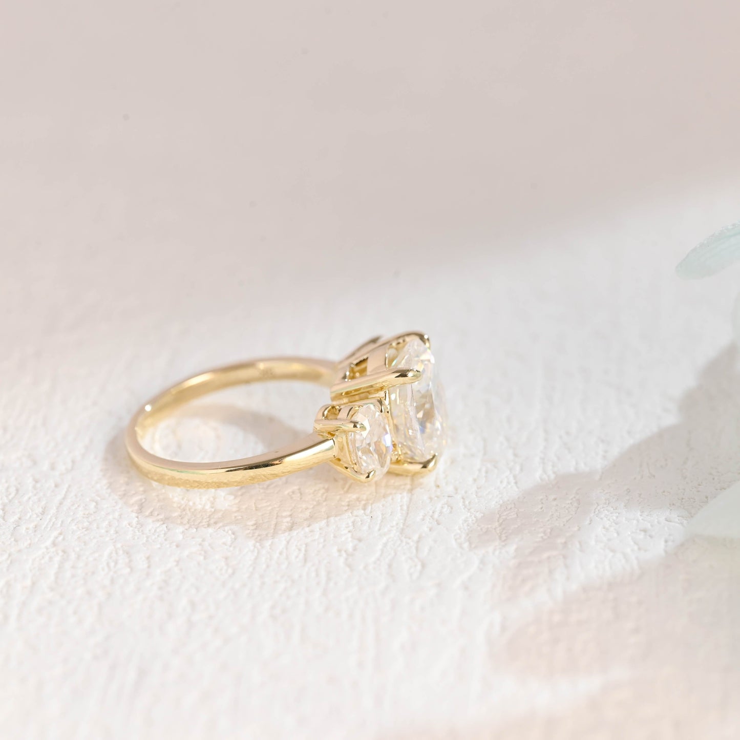CausYou oval cut moissanite engagement ring Solid Gold Oval Cut Moissanite Engagement Ring, Promise Ring, Proposal Ring, Gift for Woman