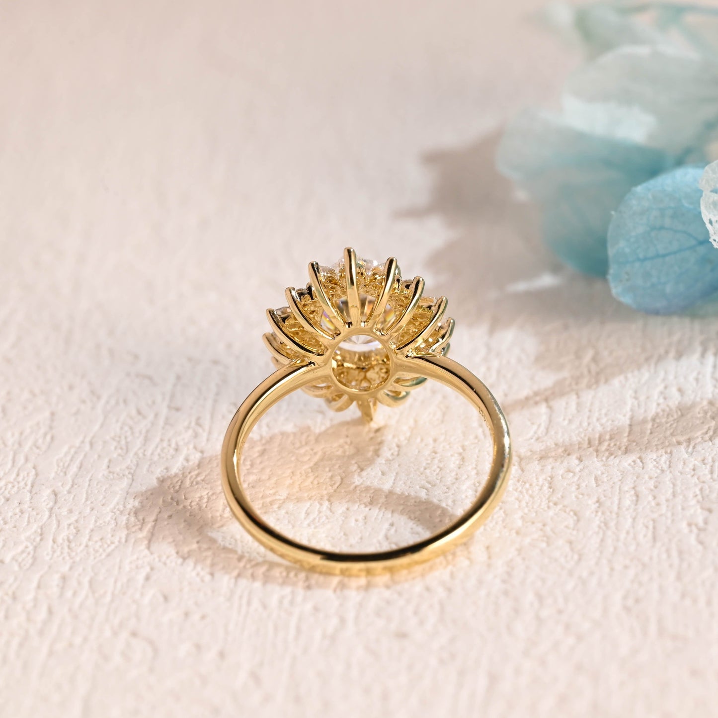 CausYou oval cut moissanite engagement ring Solid Gold Oval Cut Moissanite Engagement Ring, Promise Ring, Proposal Ring, Gift for Women Wife
