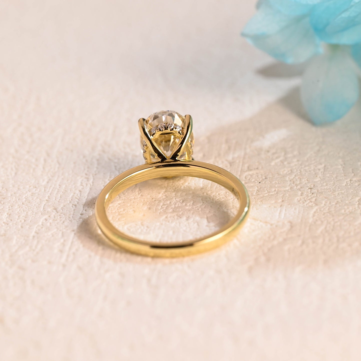 CausYou oval cut moissanite engagement ring Solid Gold Oval Cut Moissanite Engagement Ring, Solitaire Promise Ring, Proposal Ring, Gift for Woman, Wife