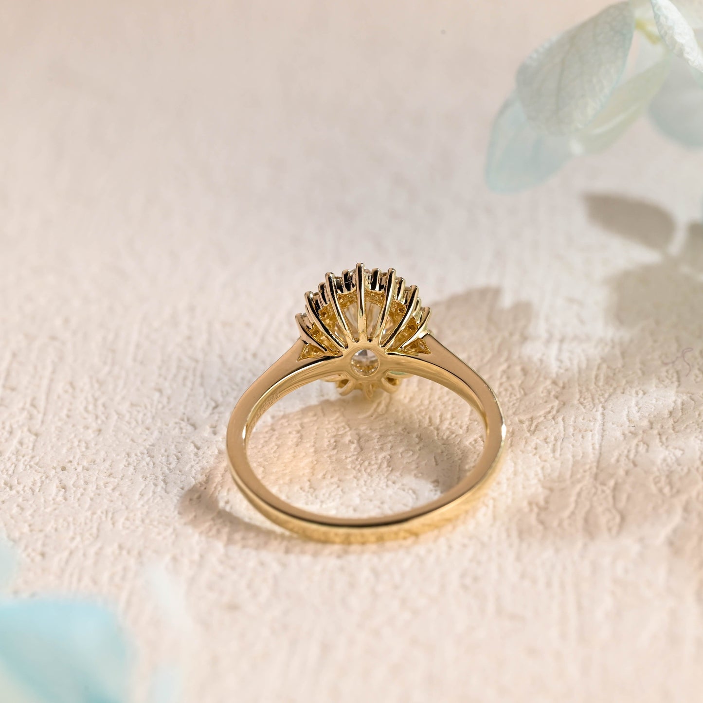 CausYou oval cut moissanite engagement ring Solid Gold Starburst Oval Moissanite Engagement Ring, Promise Ring, Proposal Ring, Gift for Women Wife
