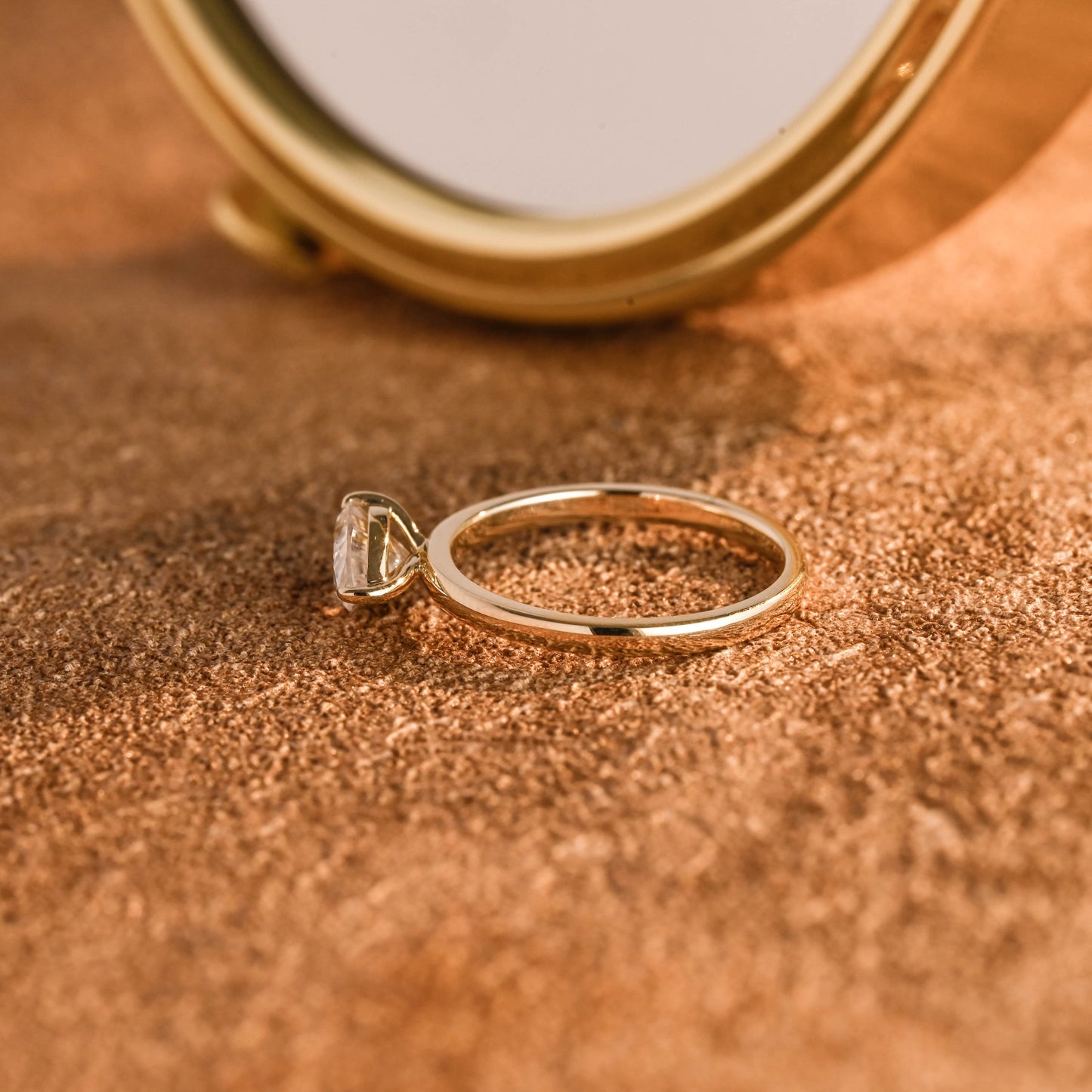 CausYou pear cut diamond engagement ring CausYou Solid Gold D/VS1 East West Pear Cut Lab Grown Diamond Engagement Ring, Horizontal Set Wedding Ring