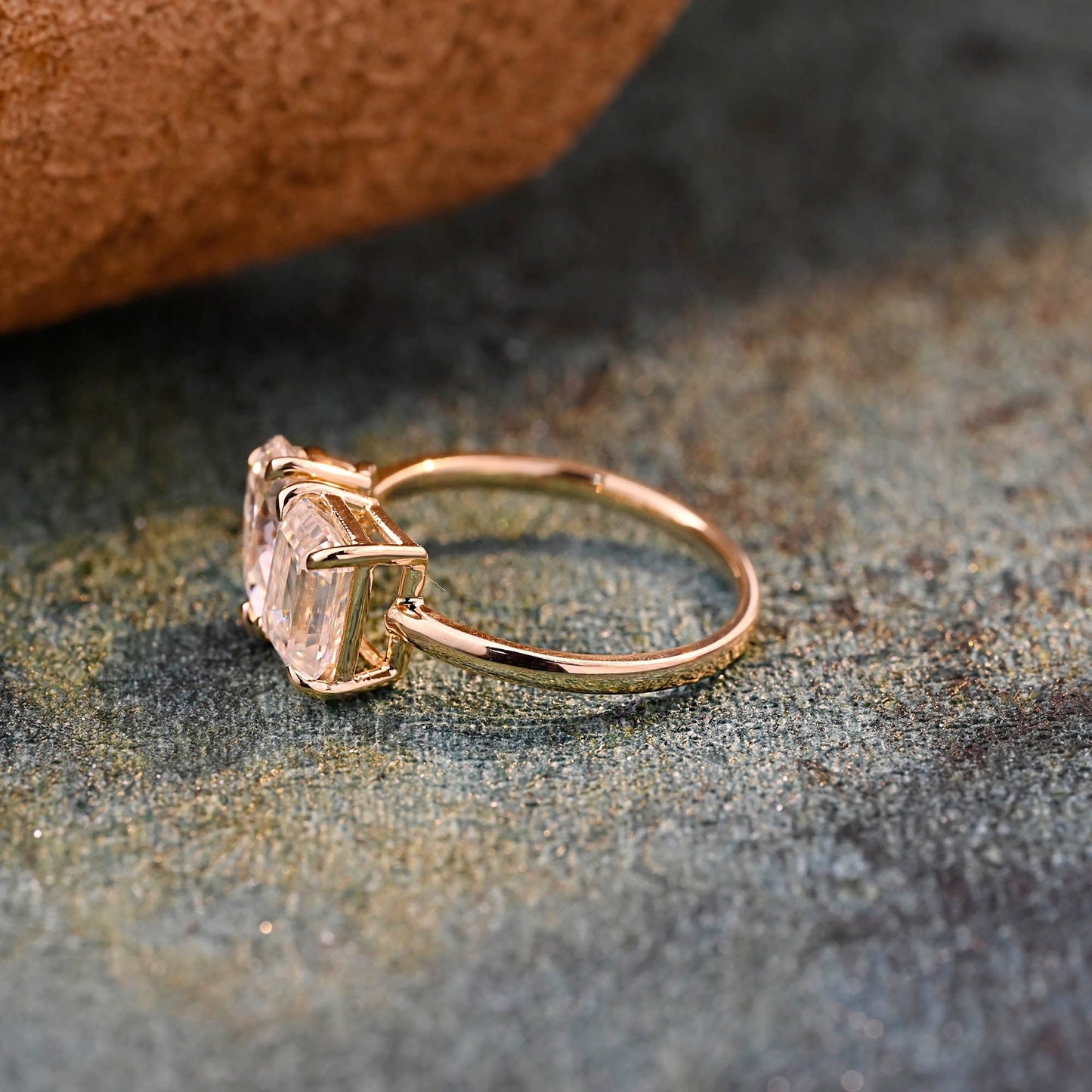 CausYou pear cut diamond engagement ring CausYou Solid Gold D/VS1 Toi et Moi Lab Grown Diamond Ring, Engagement Ring, Promise Wedding Ring for Her