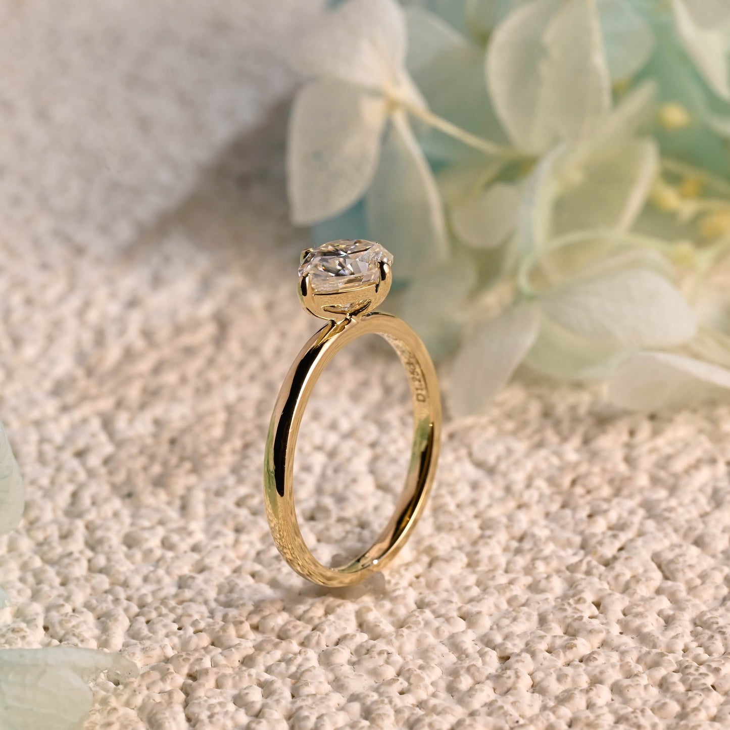 CausYou pear cut moissanite engagement ring Solid Gold East West Pear Moissanite Engagement Ring, Solitaire Wedding Ring, Bridal Ring for Women Wife
