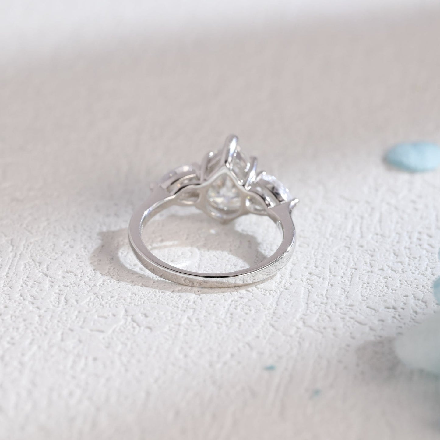 CausYou pear cut moissanite engagement ring Solid Gold Pear Cut Moissanite Engagement Ring, Promise Ring, Proposal Ring, Gift for Woman, Wife