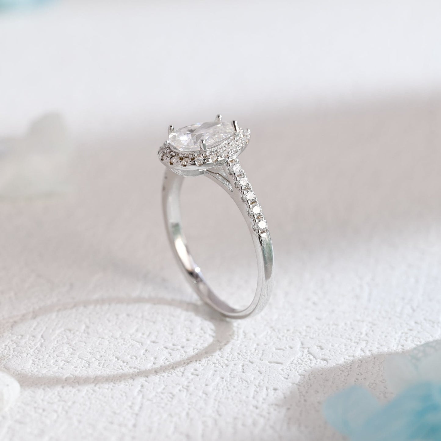 CausYou pear cut moissanite engagement ring Solid Gold Pear Cut Moissanite Engagement Ring, Promise Ring, Proposal Ring, Gift for Woman, Wife