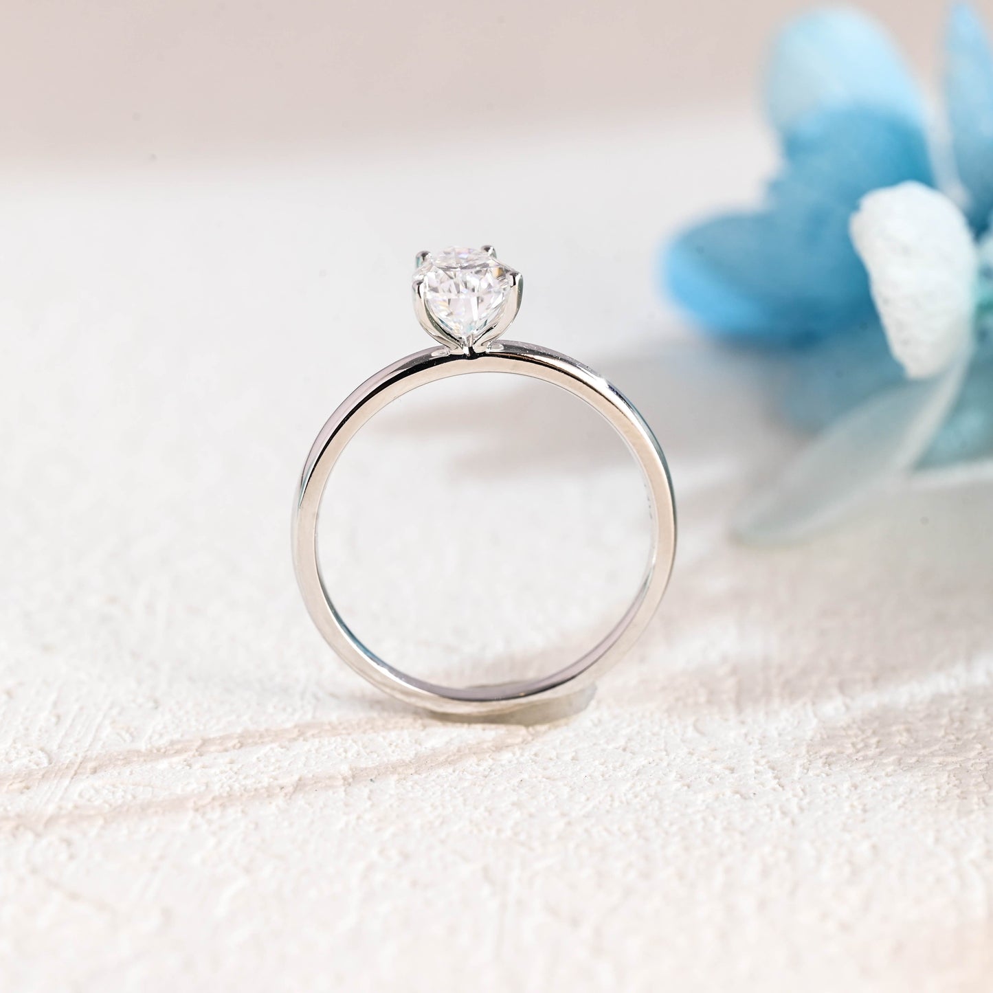 CausYou pear cut moissanite engagement ring Solid Gold Pear Cut Moissanite Engagement Ring, Solitaire Promise Ring, Proposal Ring, Gift for Women Wife