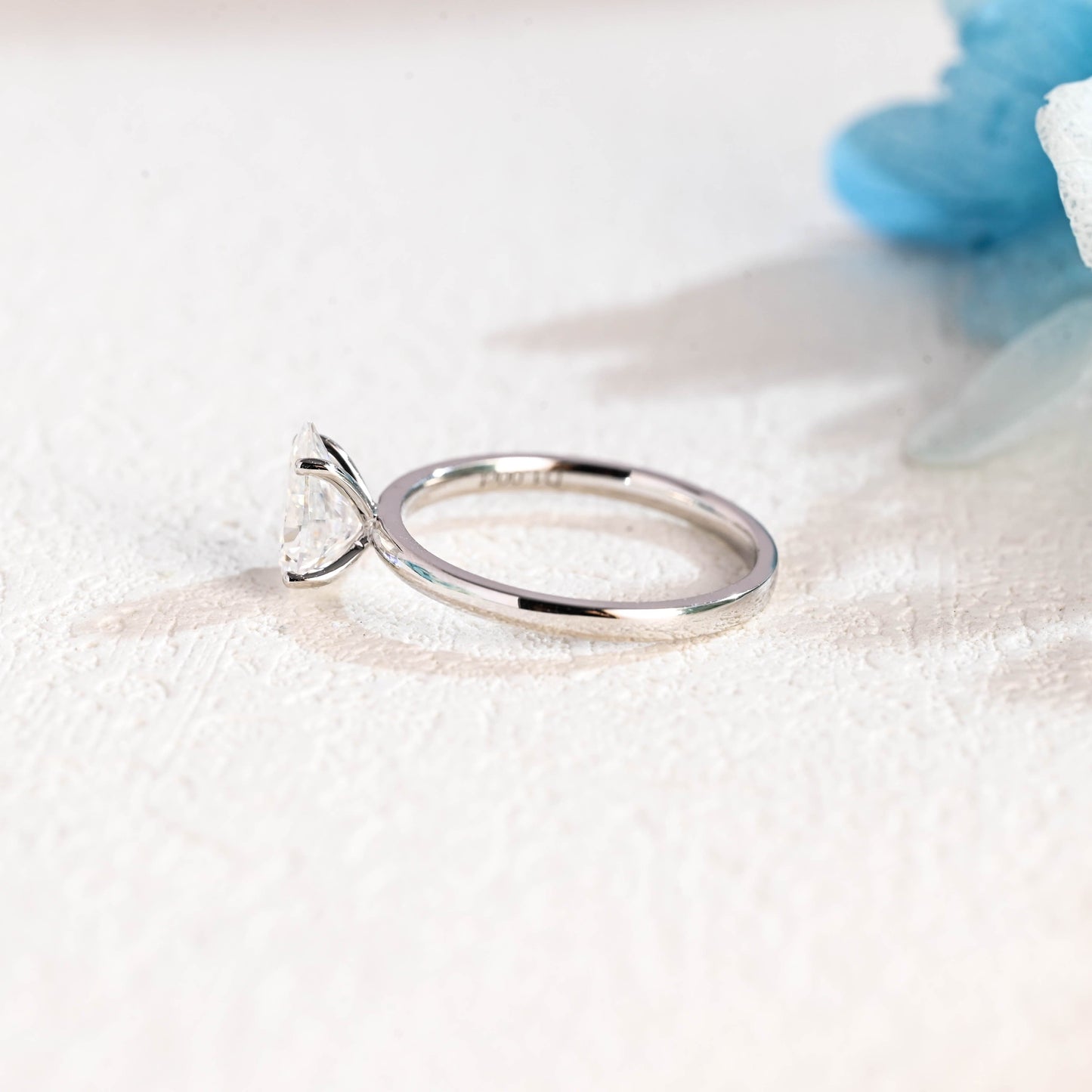 CausYou pear cut moissanite engagement ring Solid Gold Pear Cut Moissanite Engagement Ring, Solitaire Promise Ring, Proposal Ring, Gift for Women Wife