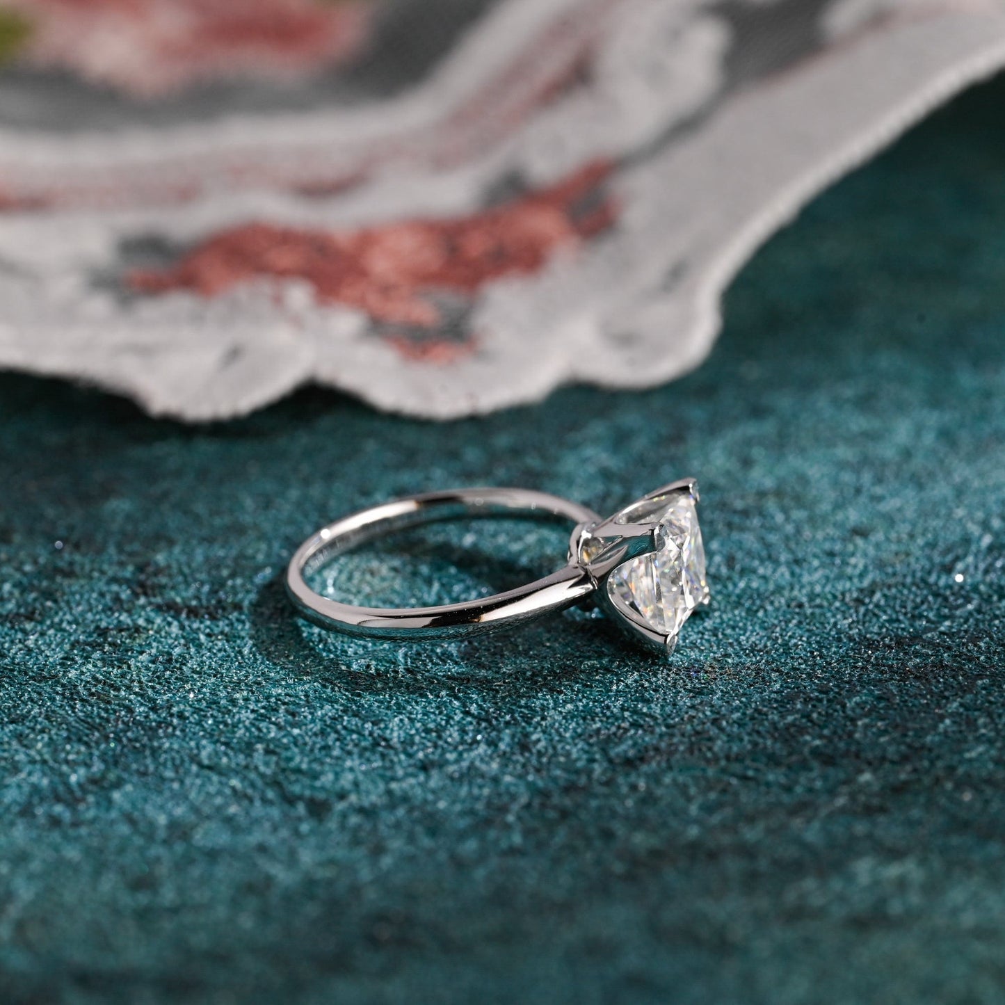 CausYou princess cut diamond engagement ring CausYou Solid Gold D/VS1 Princess Cut Diamond Engagement Ring, Lab Grown Diamond Solitaire Ring, Promise Ring, Gift for Women Wife