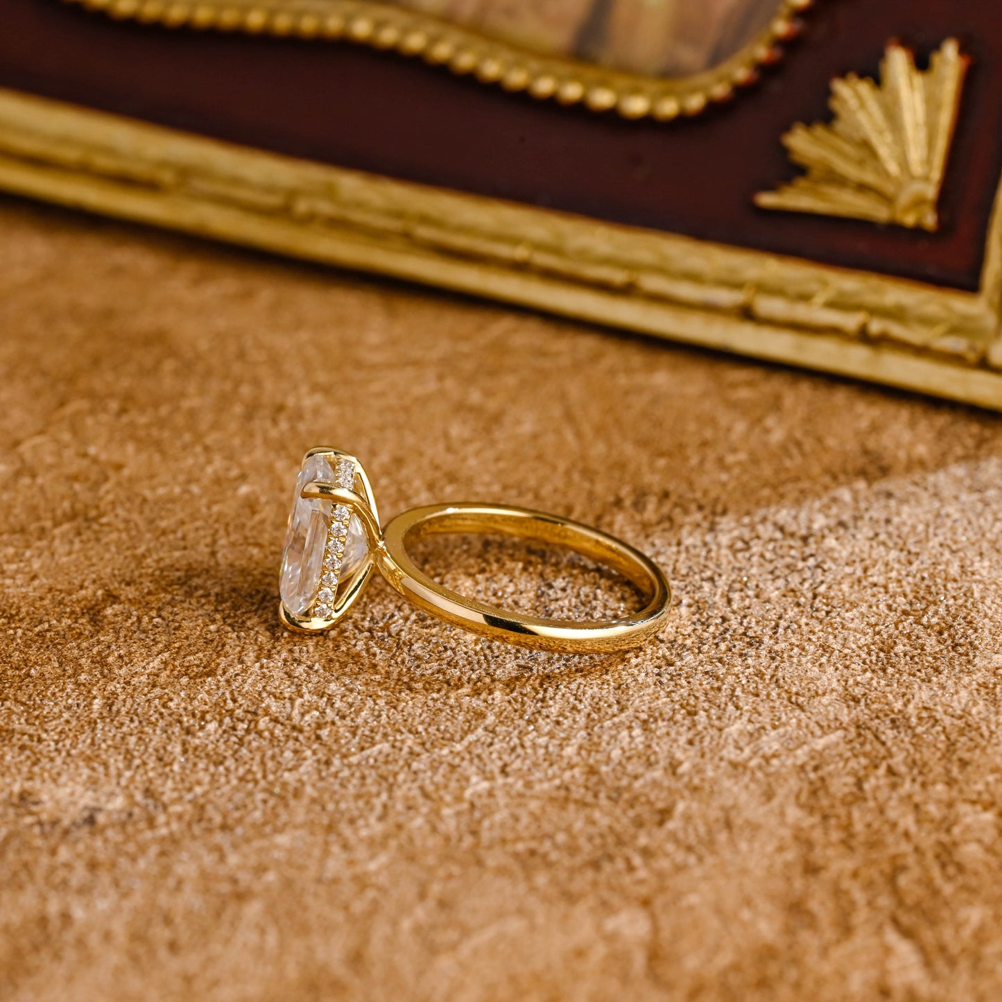 CausYou radiant cut diamond engagement ring Solid Gold D/VS1 Radiant Cut Lab Grown Diamond Engagement Ring, Promise Ring, Gift for Women Wife