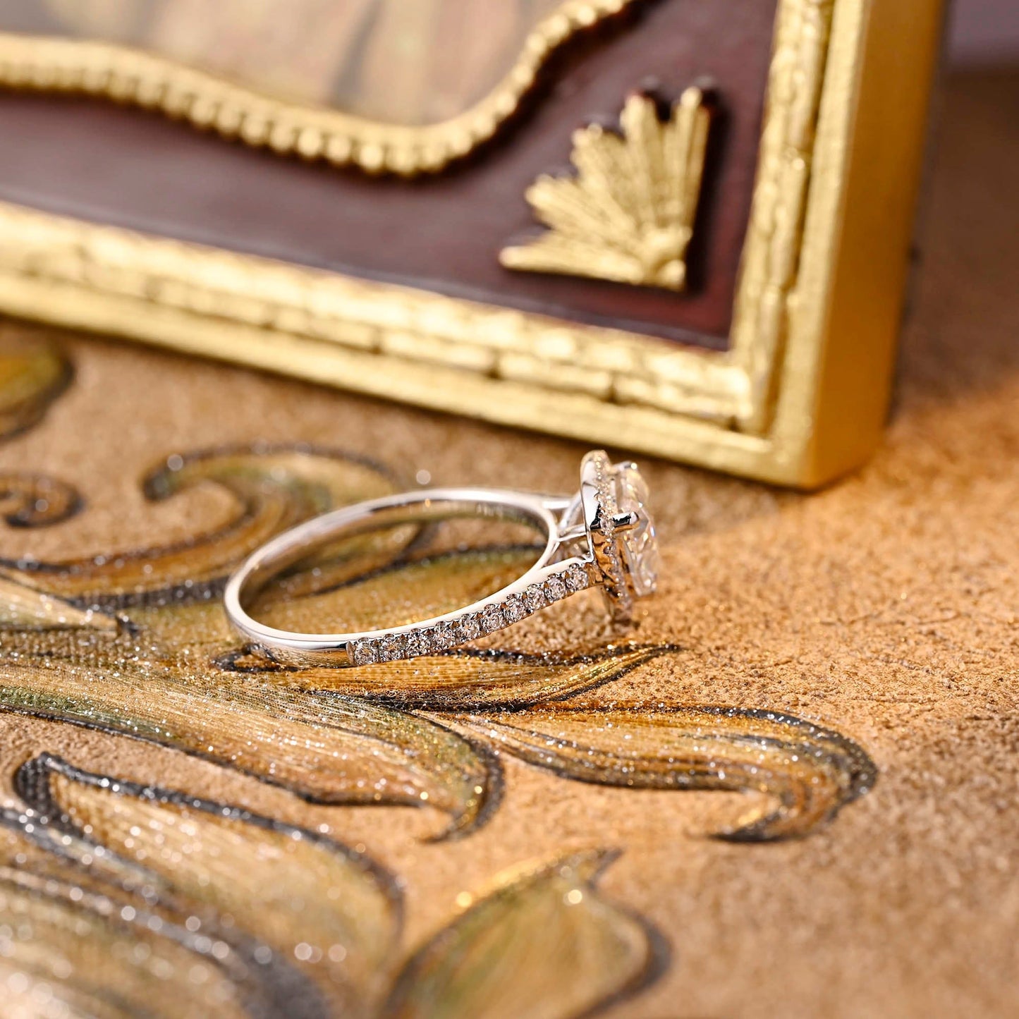 CausYou trillion cut diamond engagement ring CausYou Solid Gold D/VS1 Trillion Cut Diamond Ring, Lab Grown Diamond Engagement Ring, Wedding Promise Ring
