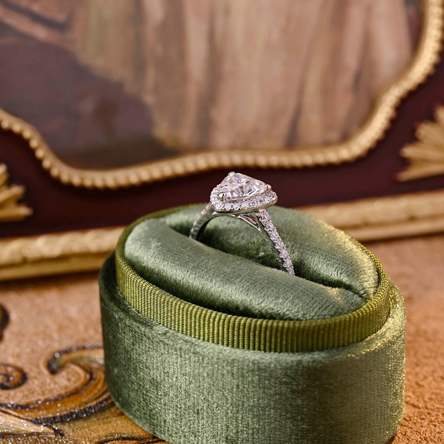 CausYou trillion cut diamond engagement ring CausYou Solid Gold D/VS1 Trillion Cut Diamond Ring, Lab Grown Diamond Engagement Ring, Wedding Promise Ring