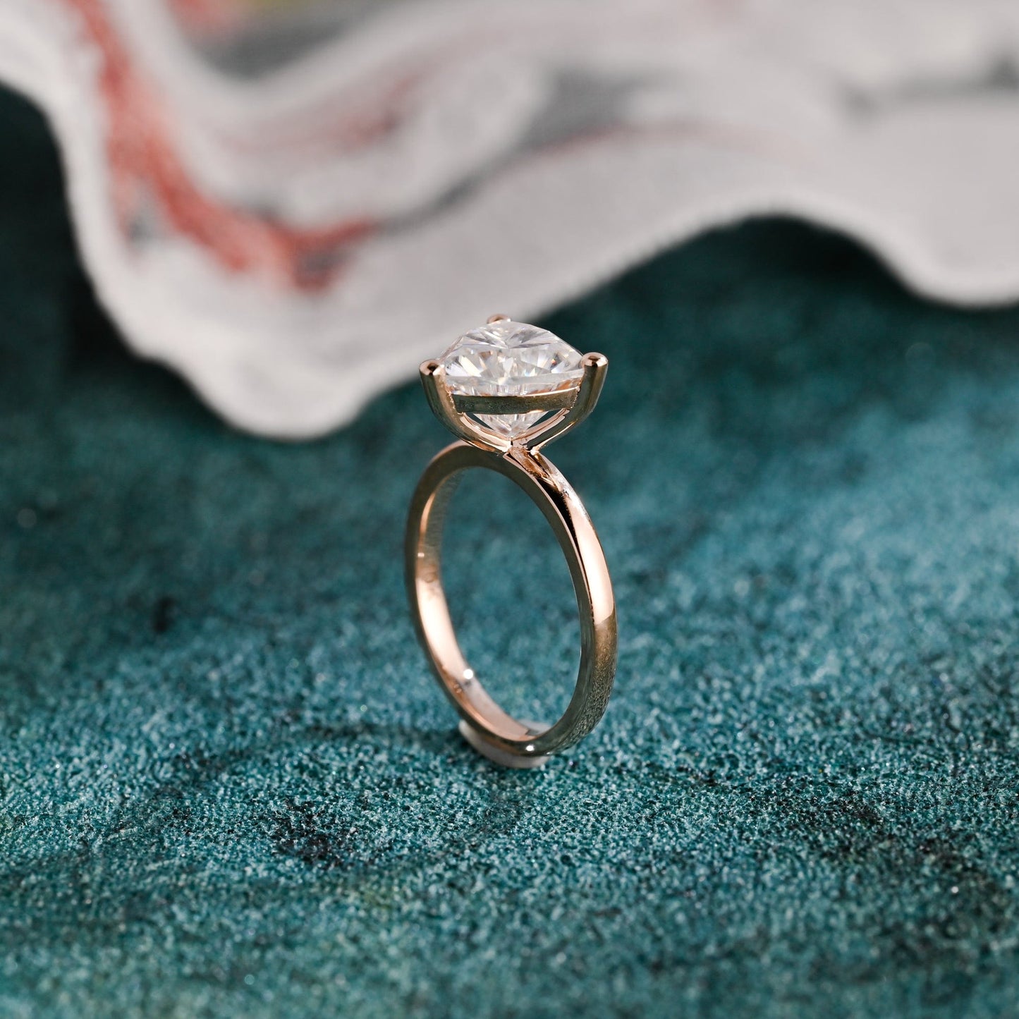CausYou trillion cut diamond engagement ring CausYou Solid Gold D/VS1 Trillion Cut Lab Grown Diamond Ring, Trilliant Engagement Ring, Wedding Bridal Ring